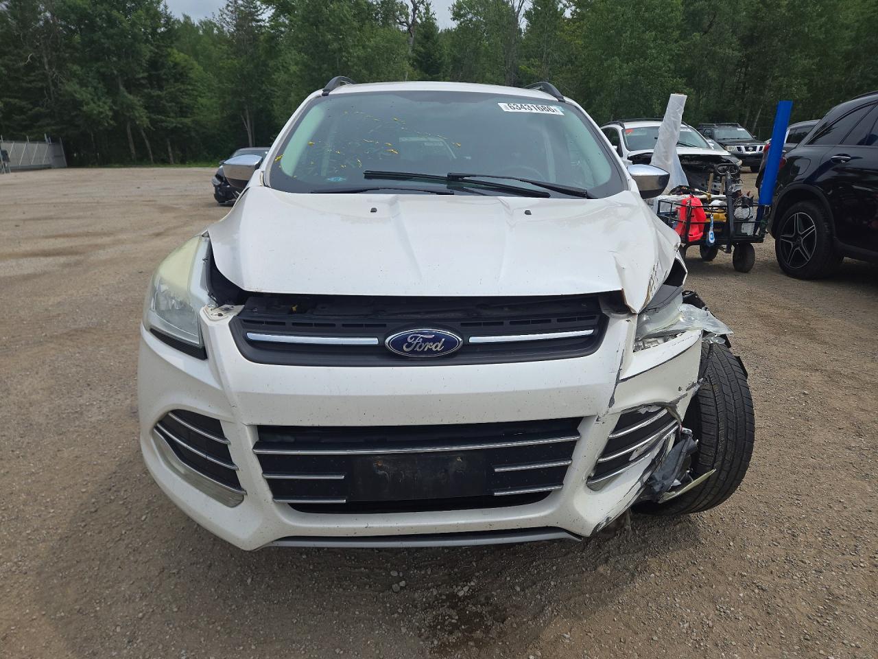 2015 Ford Escape Se White vin: 1FMCU0GX5FUA47400