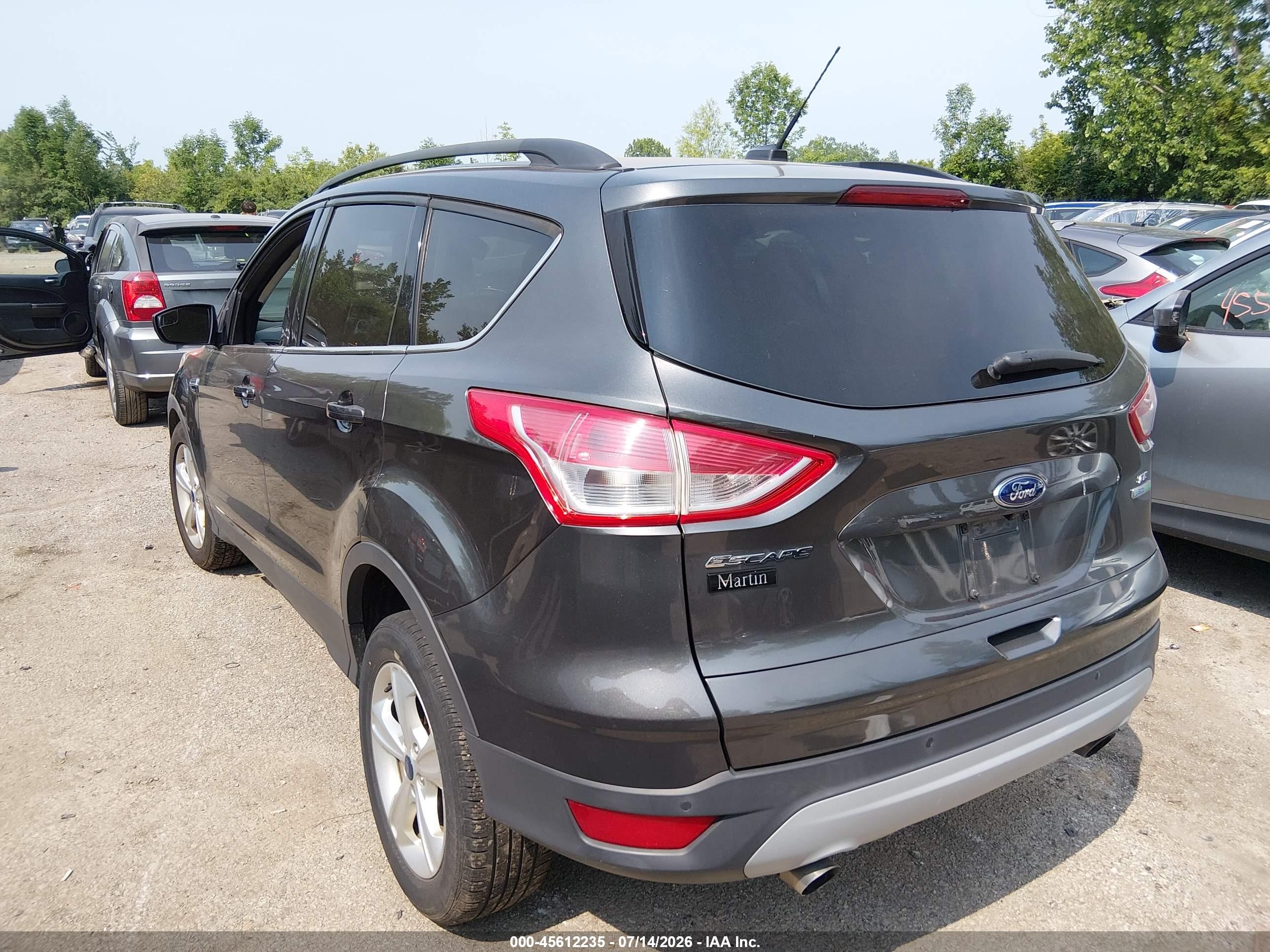 2015 Ford Escape Se Gray vin: 1FMCU0GX5FUA59076