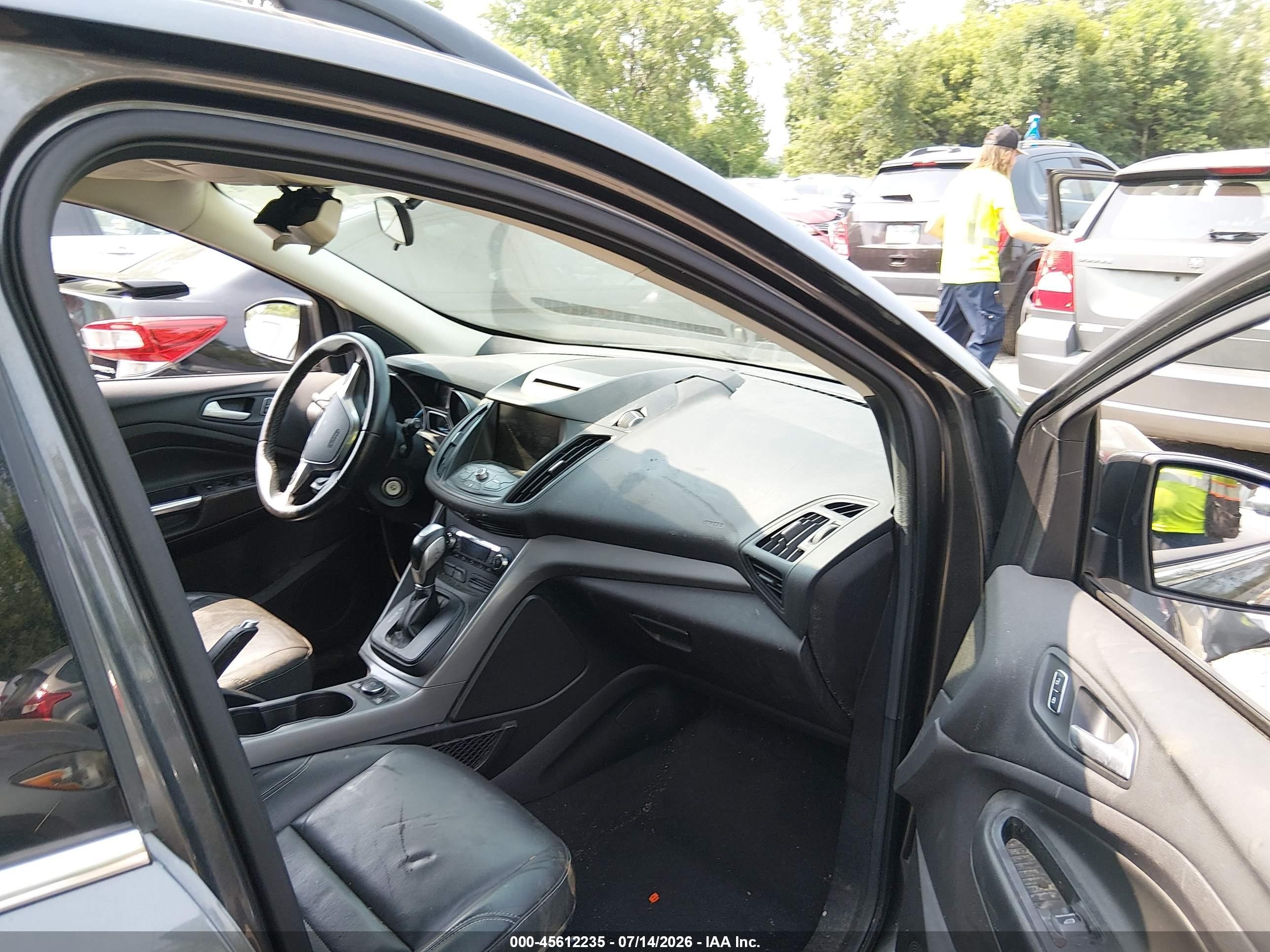 2015 Ford Escape Se Gray vin: 1FMCU0GX5FUA59076