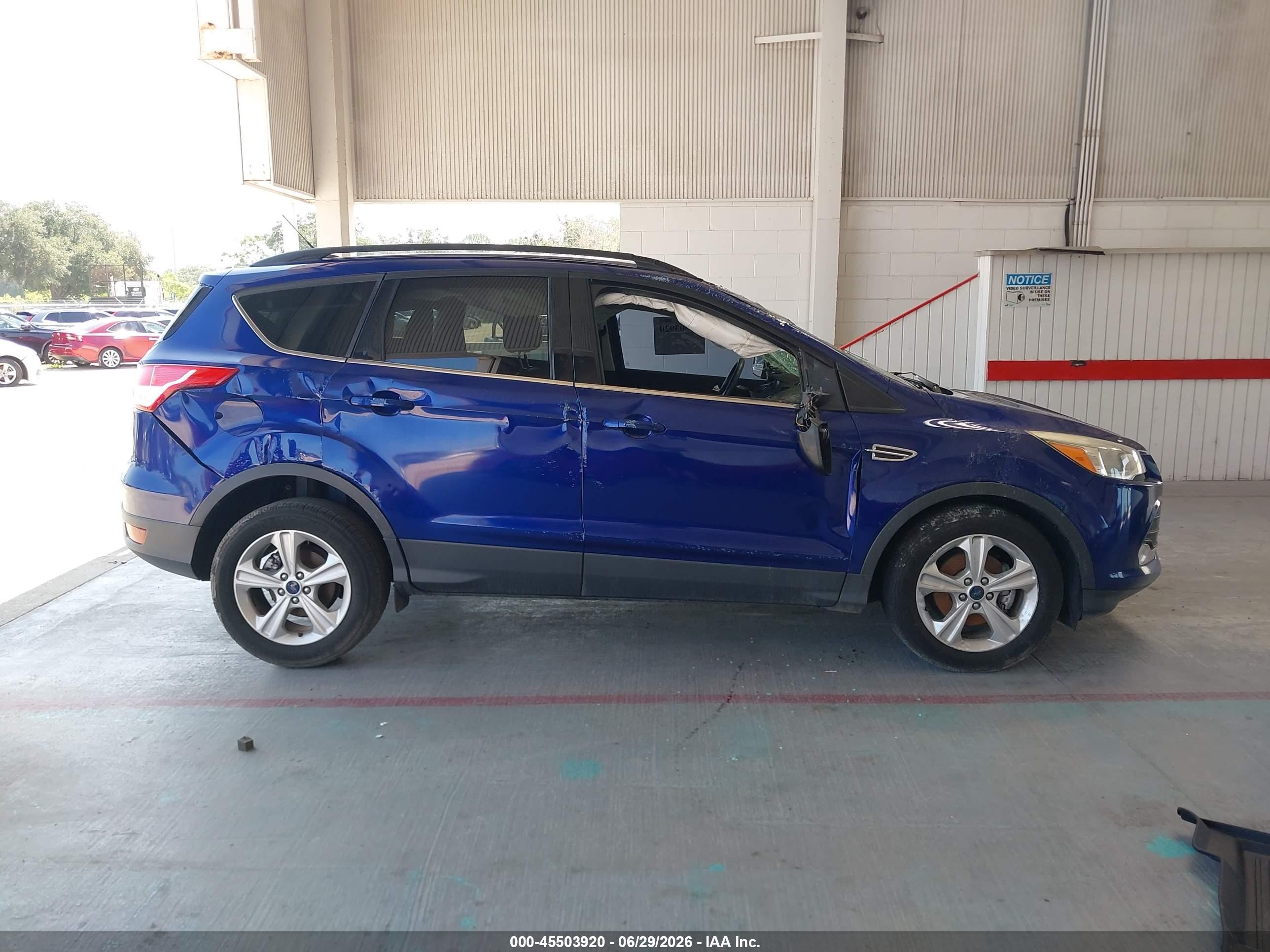 2015 Ford Escape Se Blue vin: 1FMCU0GX5FUB56665
