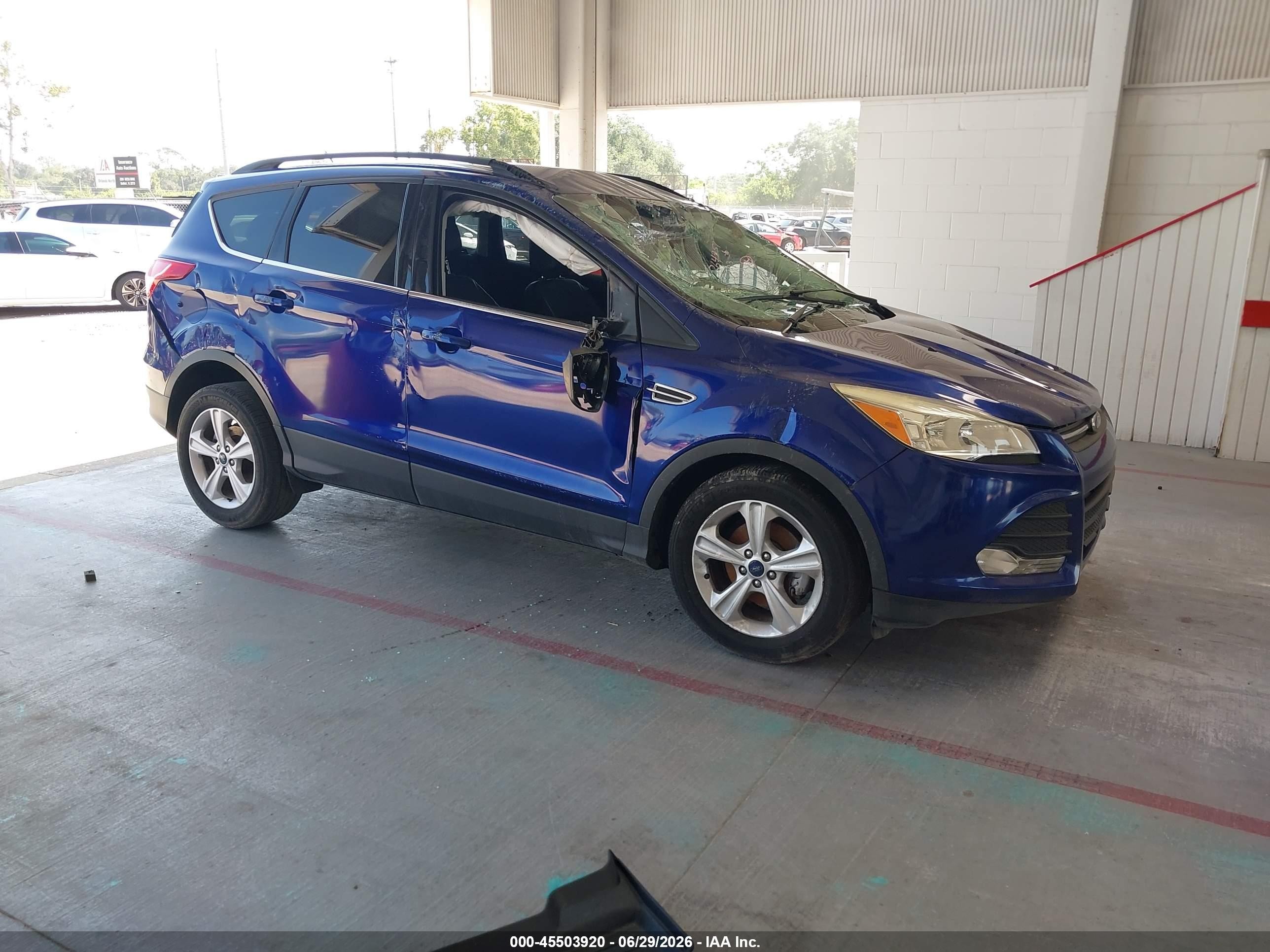 2015 Ford Escape Se Blue vin: 1FMCU0GX5FUB56665