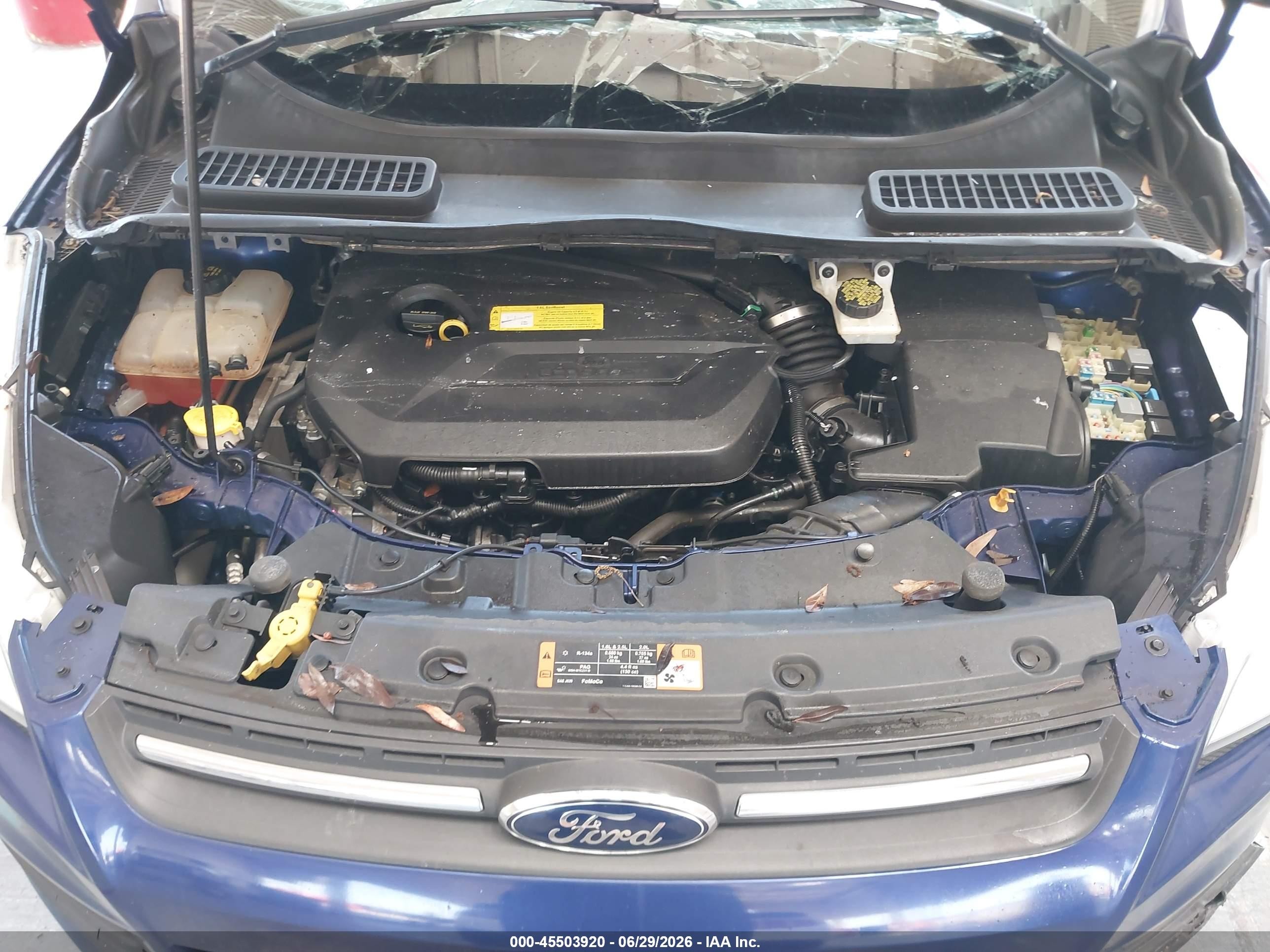 2015 Ford Escape Se Blue vin: 1FMCU0GX5FUB56665