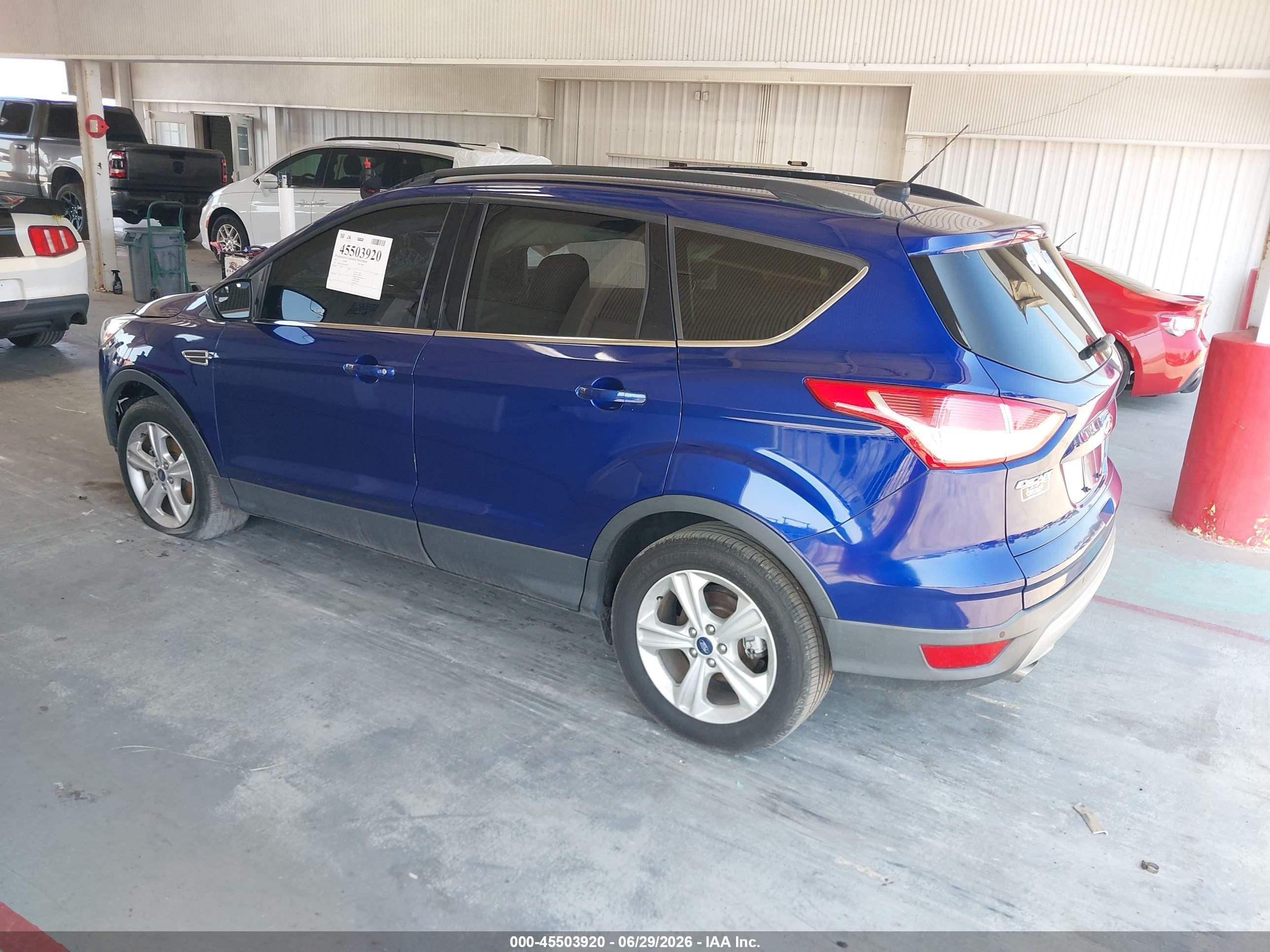 2015 Ford Escape Se Blue vin: 1FMCU0GX5FUB56665