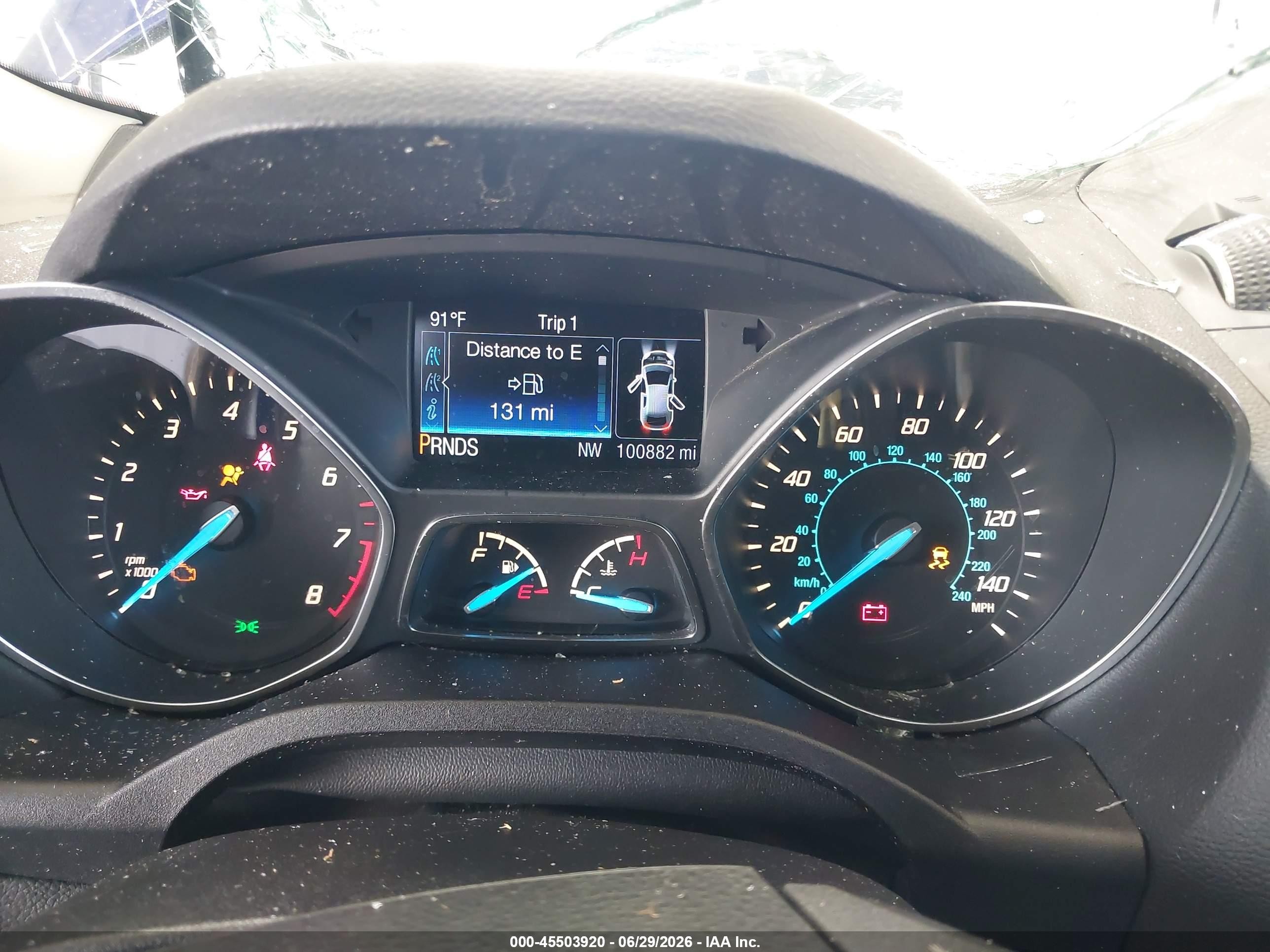 2015 Ford Escape Se Blue vin: 1FMCU0GX5FUB56665