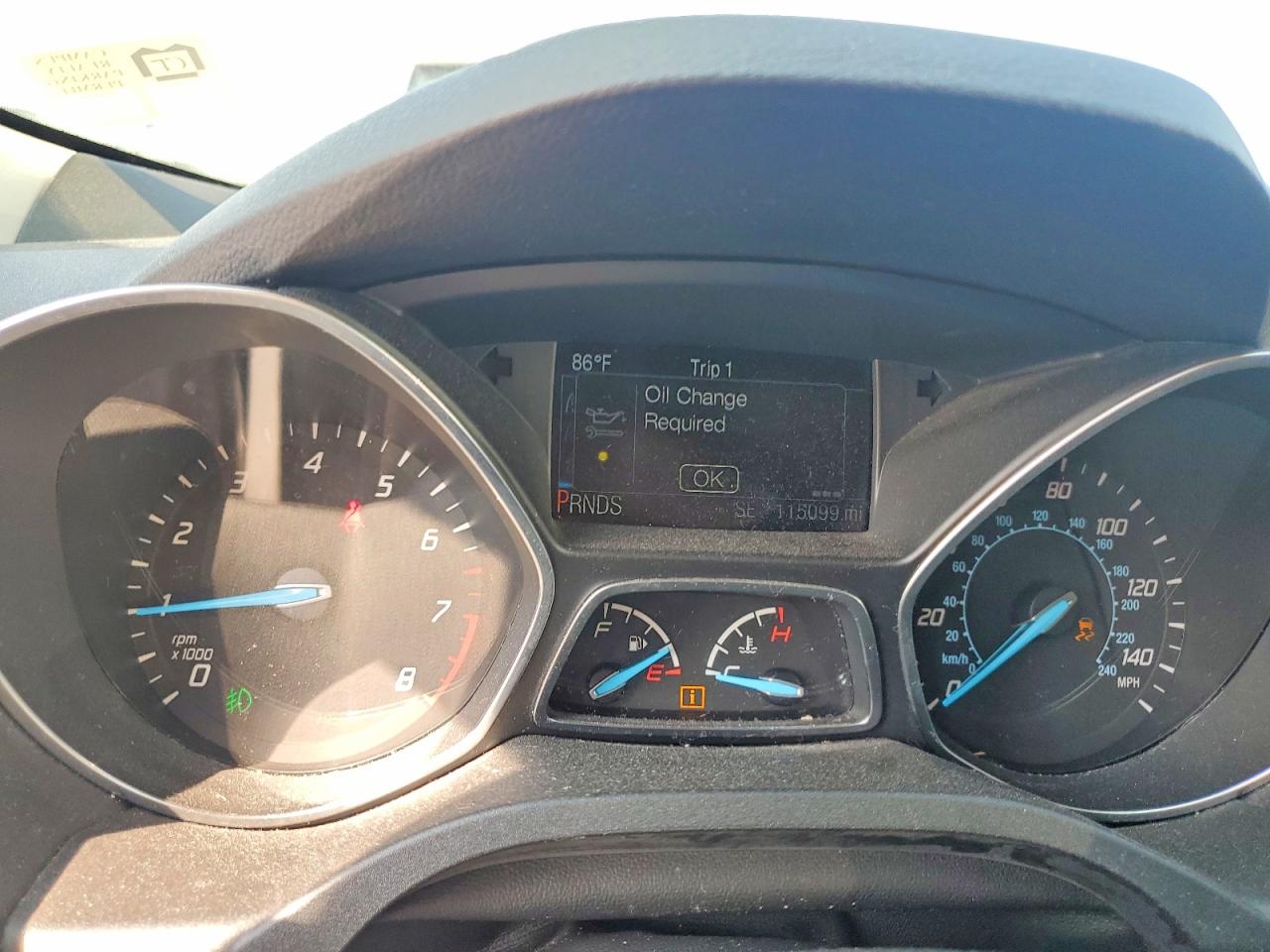2015 Ford Escape Se Black vin: 1FMCU0GX5FUC23782