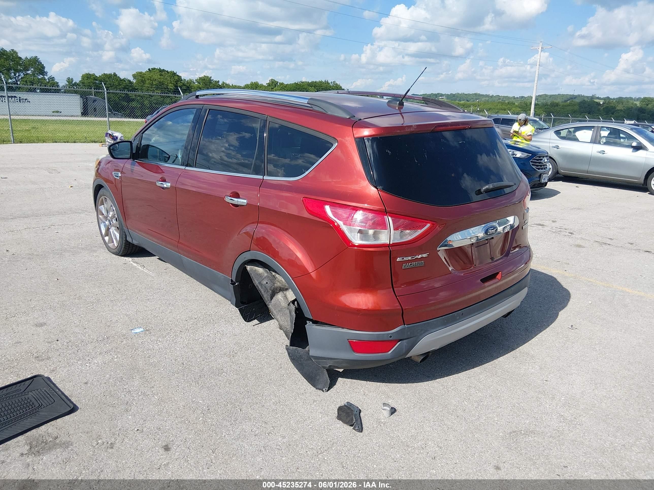 2015 Ford Escape Se Red vin: 1FMCU0GX5FUC87952
