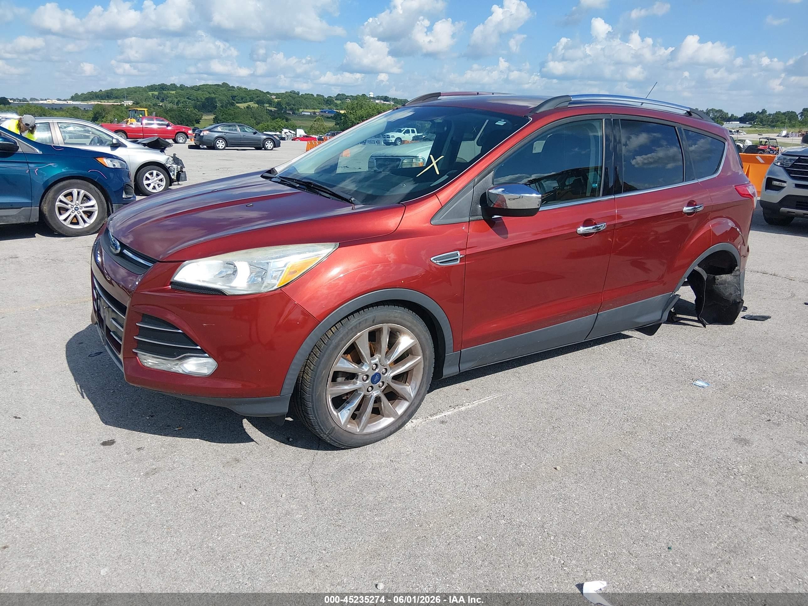 2015 Ford Escape Se Red vin: 1FMCU0GX5FUC87952