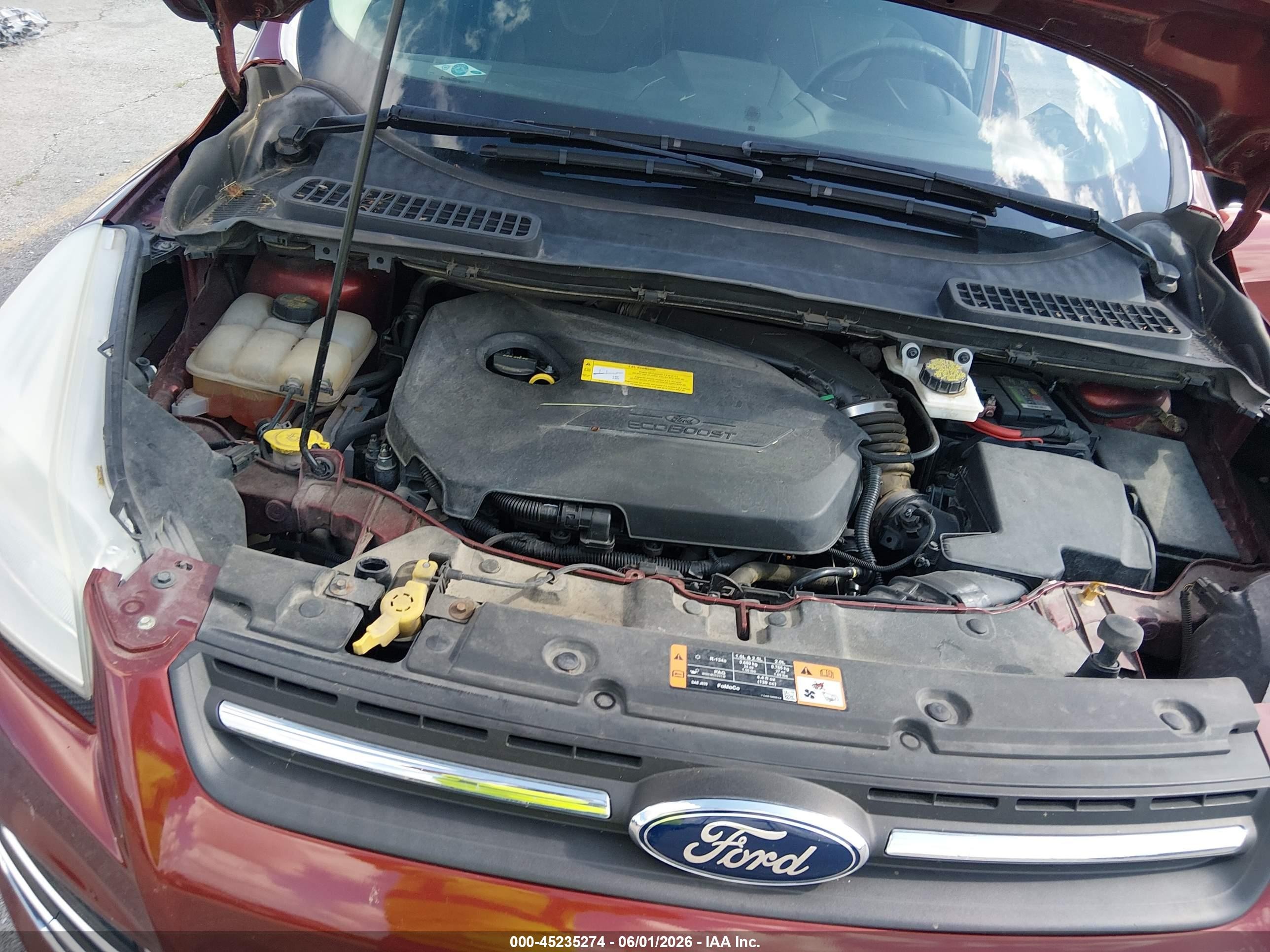 2015 Ford Escape Se Red vin: 1FMCU0GX5FUC87952