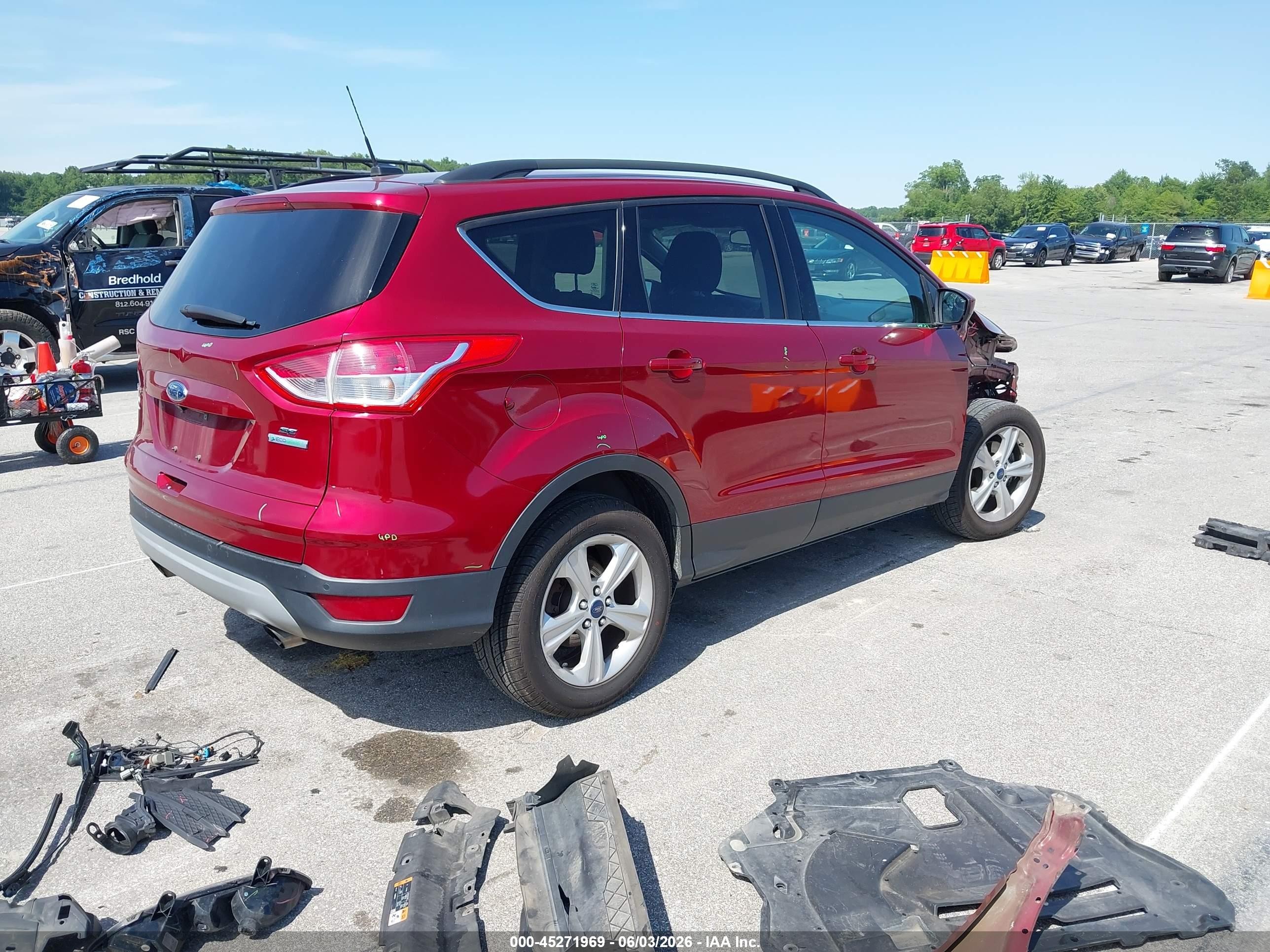 2016 Ford Escape Se Red vin: 1FMCU0GX5GUB22159
