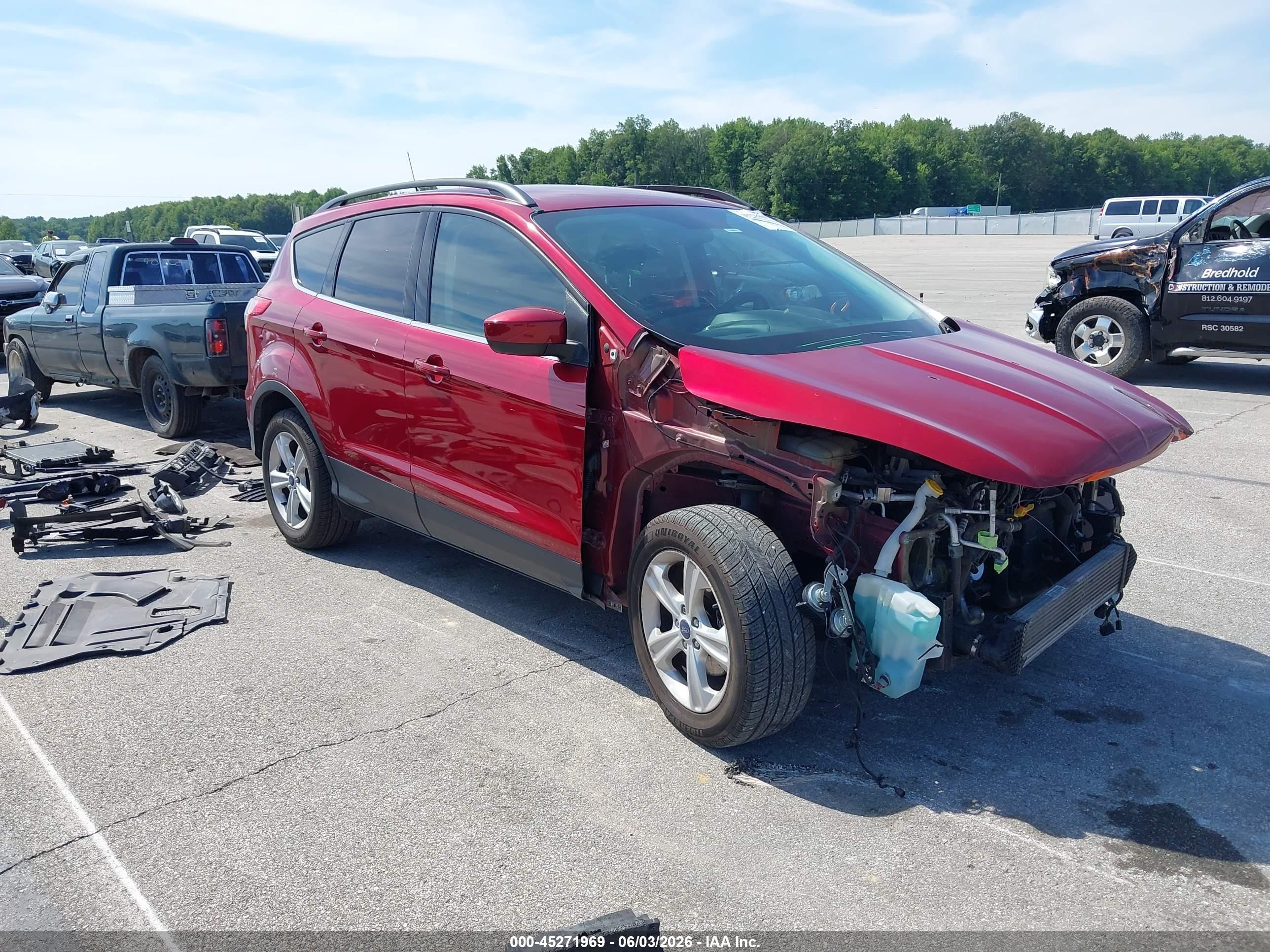 2016 Ford Escape Se Red vin: 1FMCU0GX5GUB22159