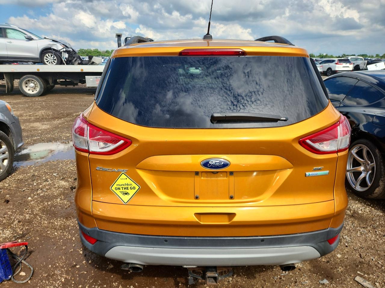 2016 Ford Escape Se Orange vin: 1FMCU0GX5GUB71166