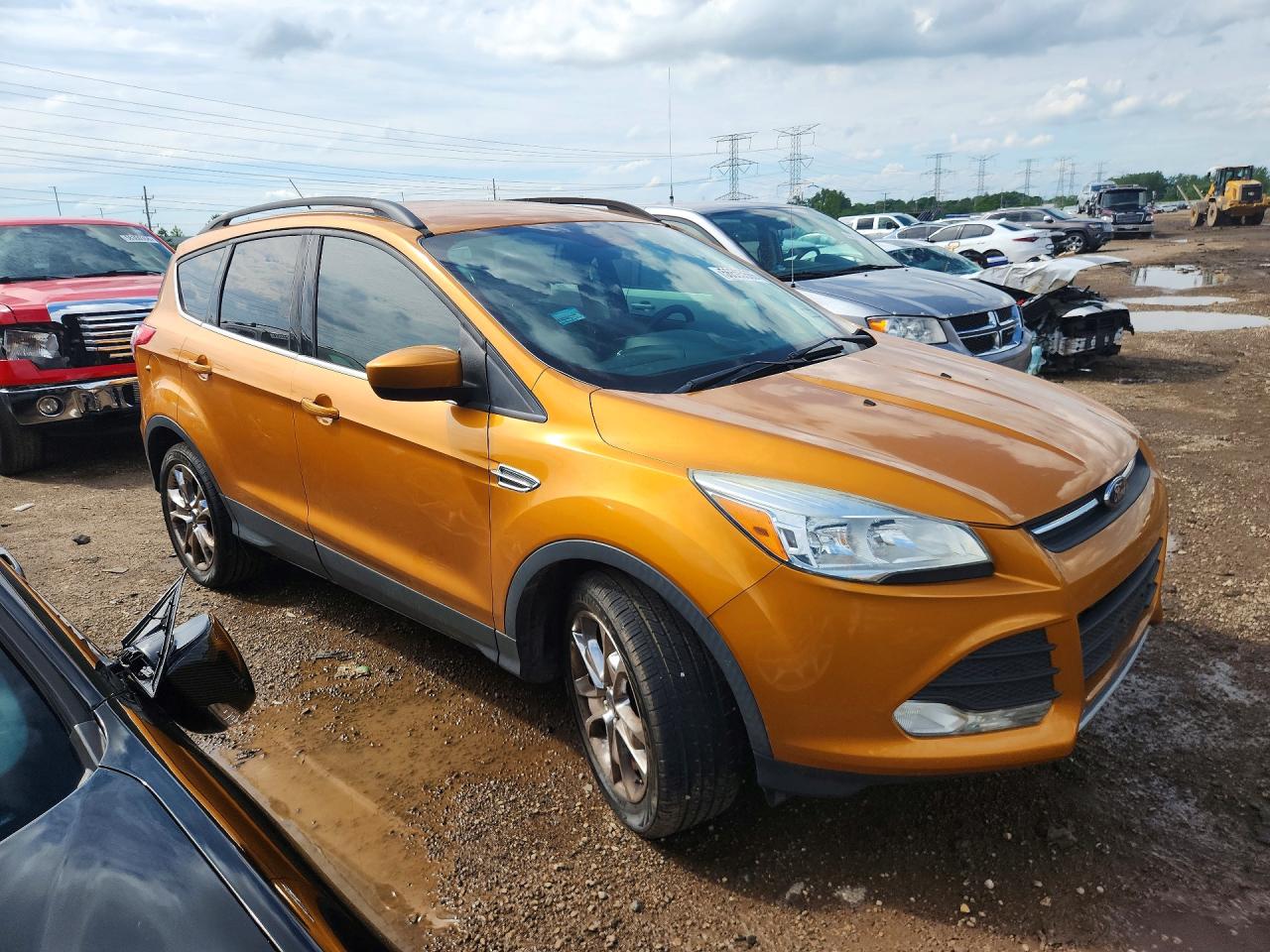 2016 Ford Escape Se Orange vin: 1FMCU0GX5GUB71166