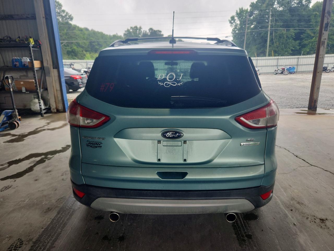 2013 Ford Escape Se Teal vin: 1FMCU0GX6DUA38217