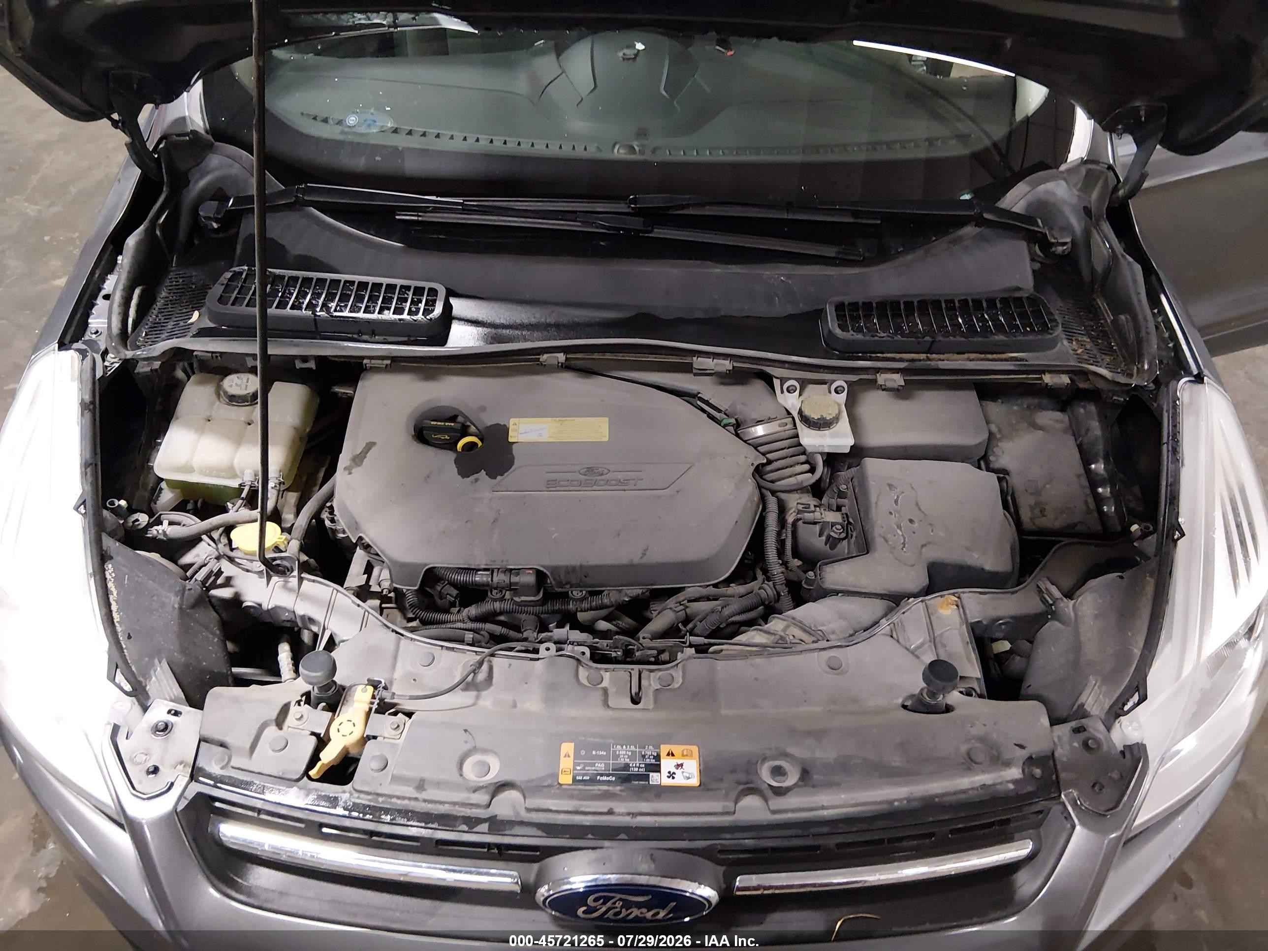 2013 Ford Escape Se Gray vin: 1FMCU0GX6DUA53090