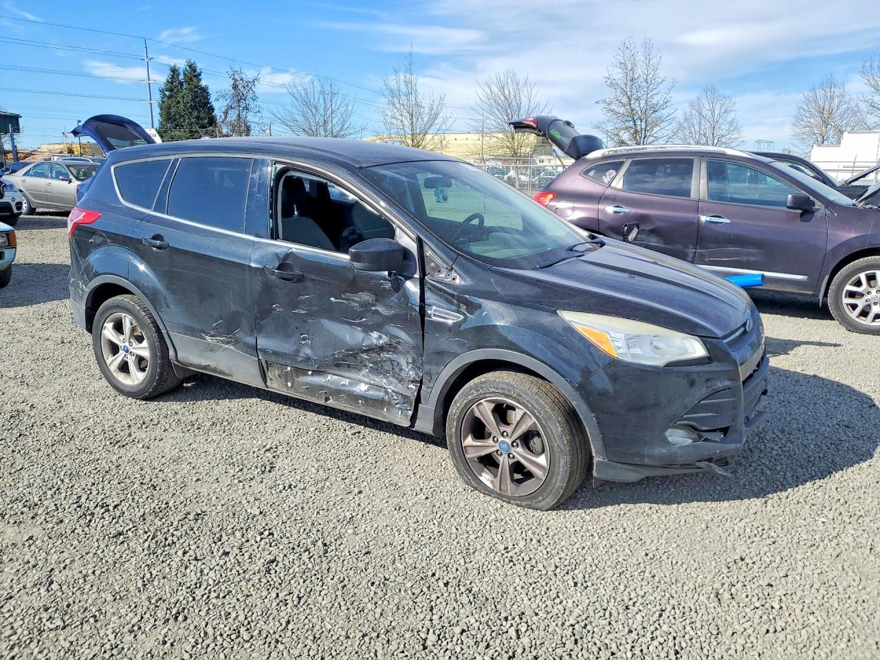 2013 Ford Escape Se Black vin: 1FMCU0GX6DUB09030