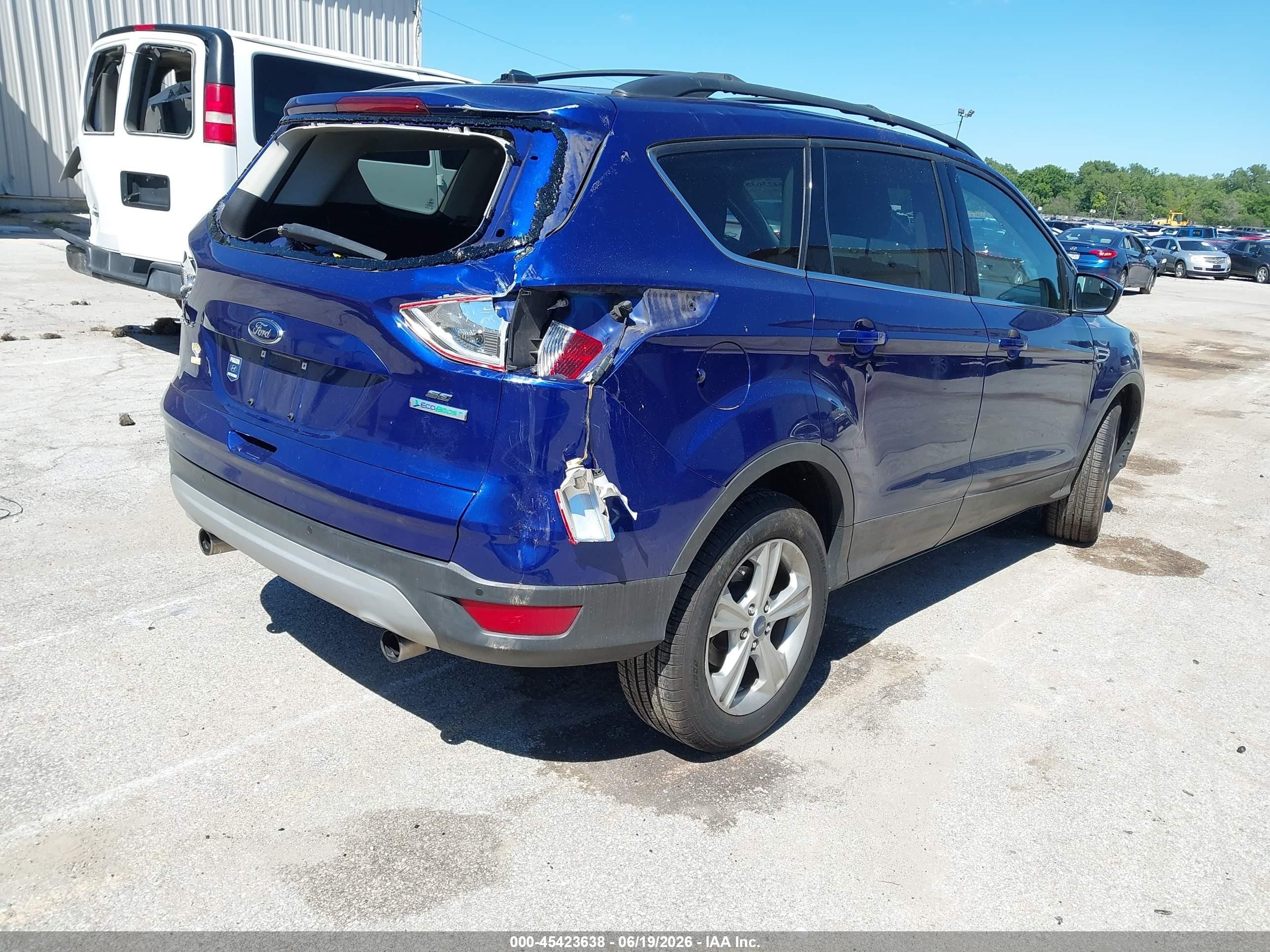2013 Ford Escape Se Синий vin: 1FMCU0GX6DUB25664