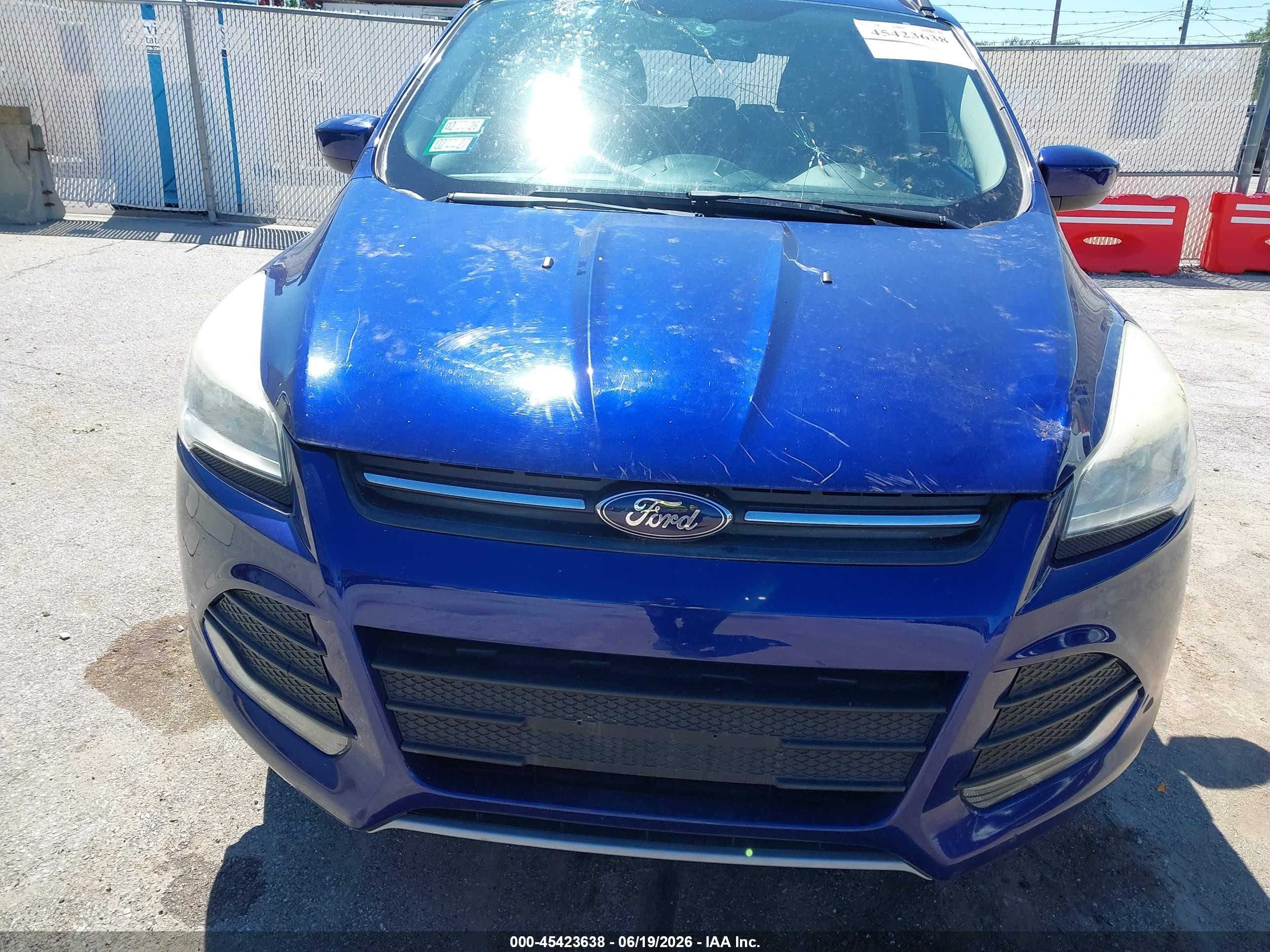 2013 Ford Escape Se Синий vin: 1FMCU0GX6DUB25664