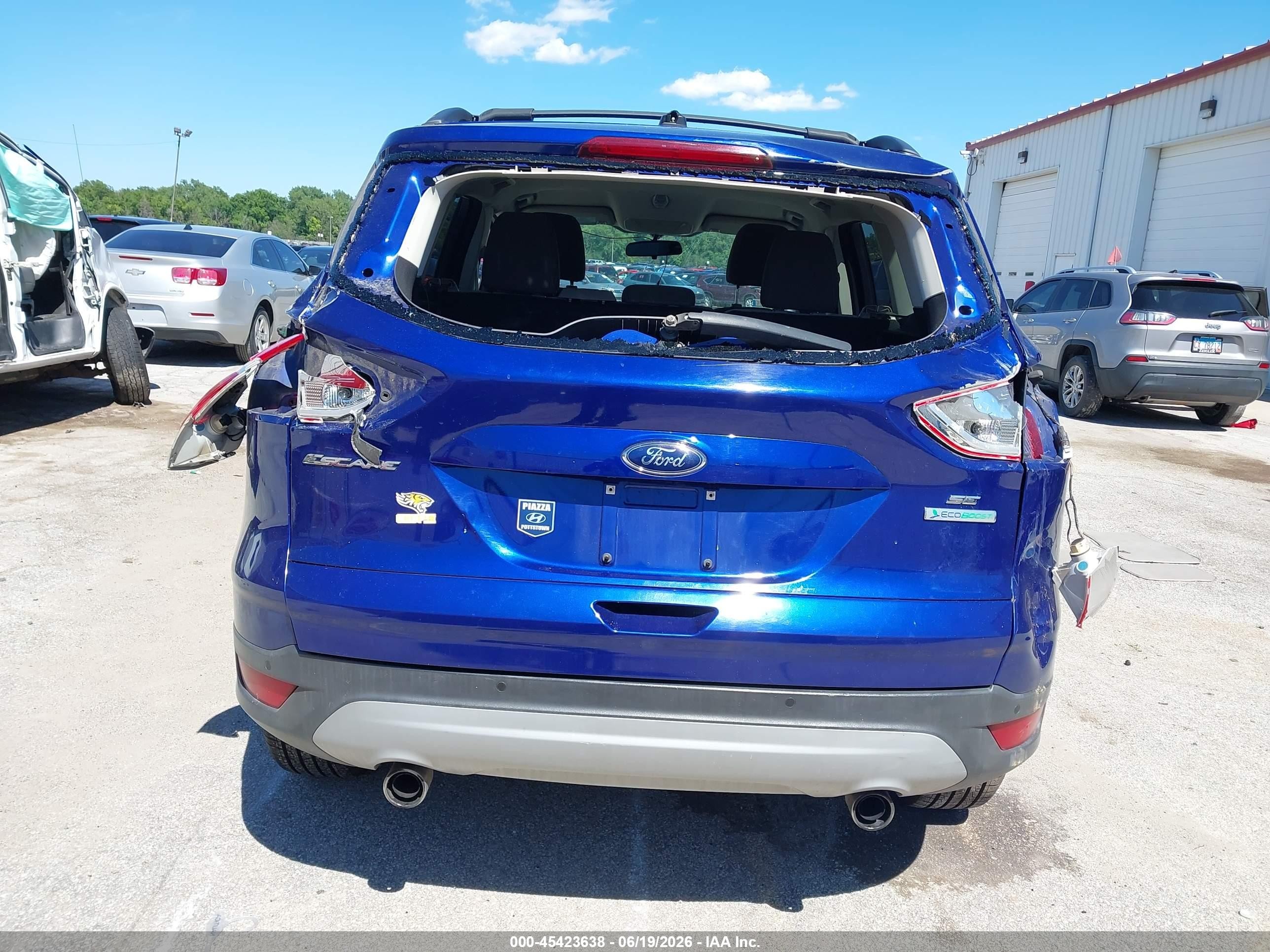 2013 Ford Escape Se Синий vin: 1FMCU0GX6DUB25664
