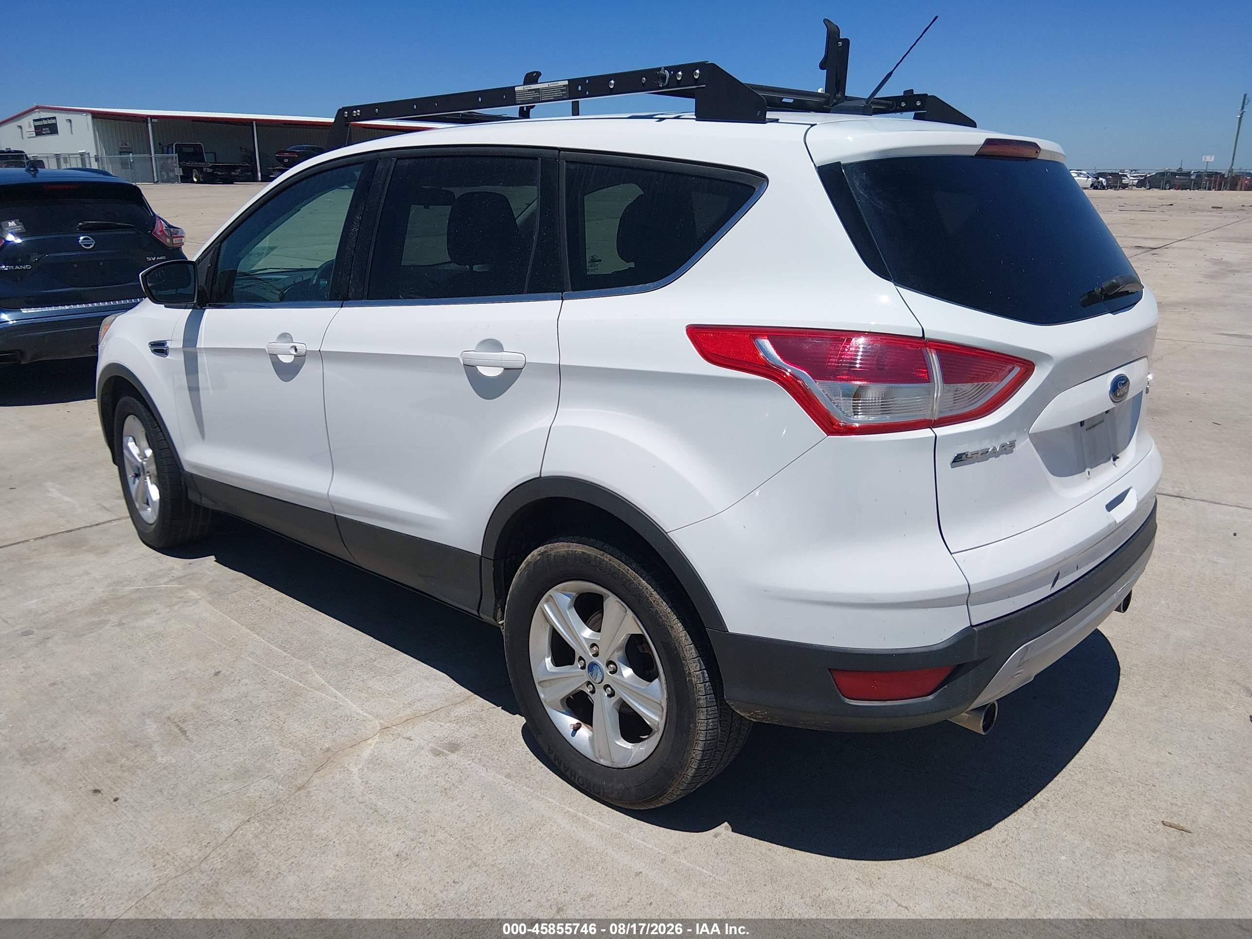 2013 Ford Escape Se White vin: 1FMCU0GX6DUB25843