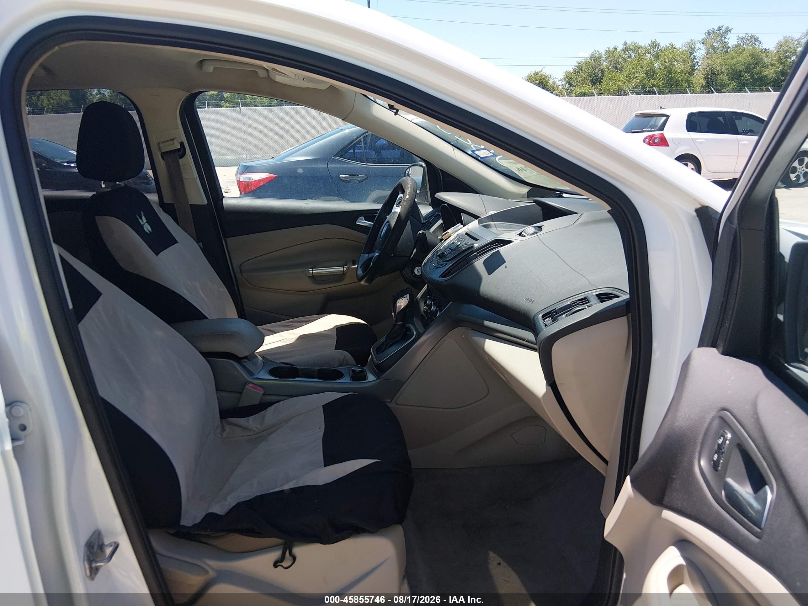 2013 Ford Escape Se White vin: 1FMCU0GX6DUB25843