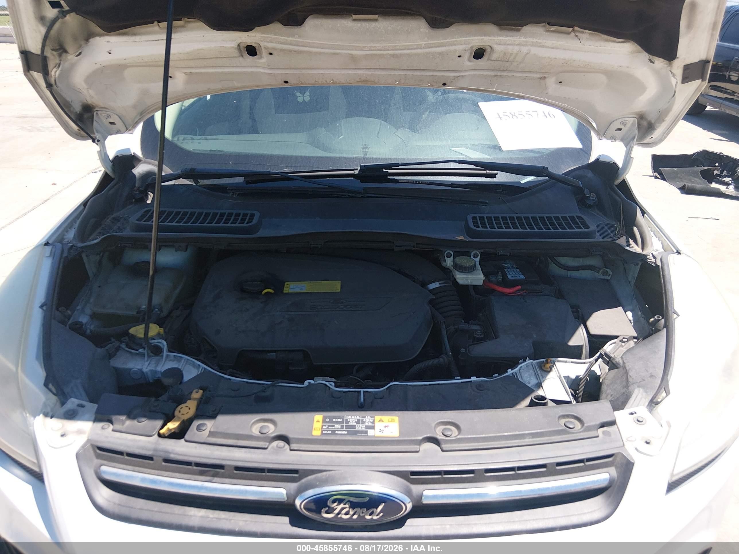 2013 Ford Escape Se White vin: 1FMCU0GX6DUB25843