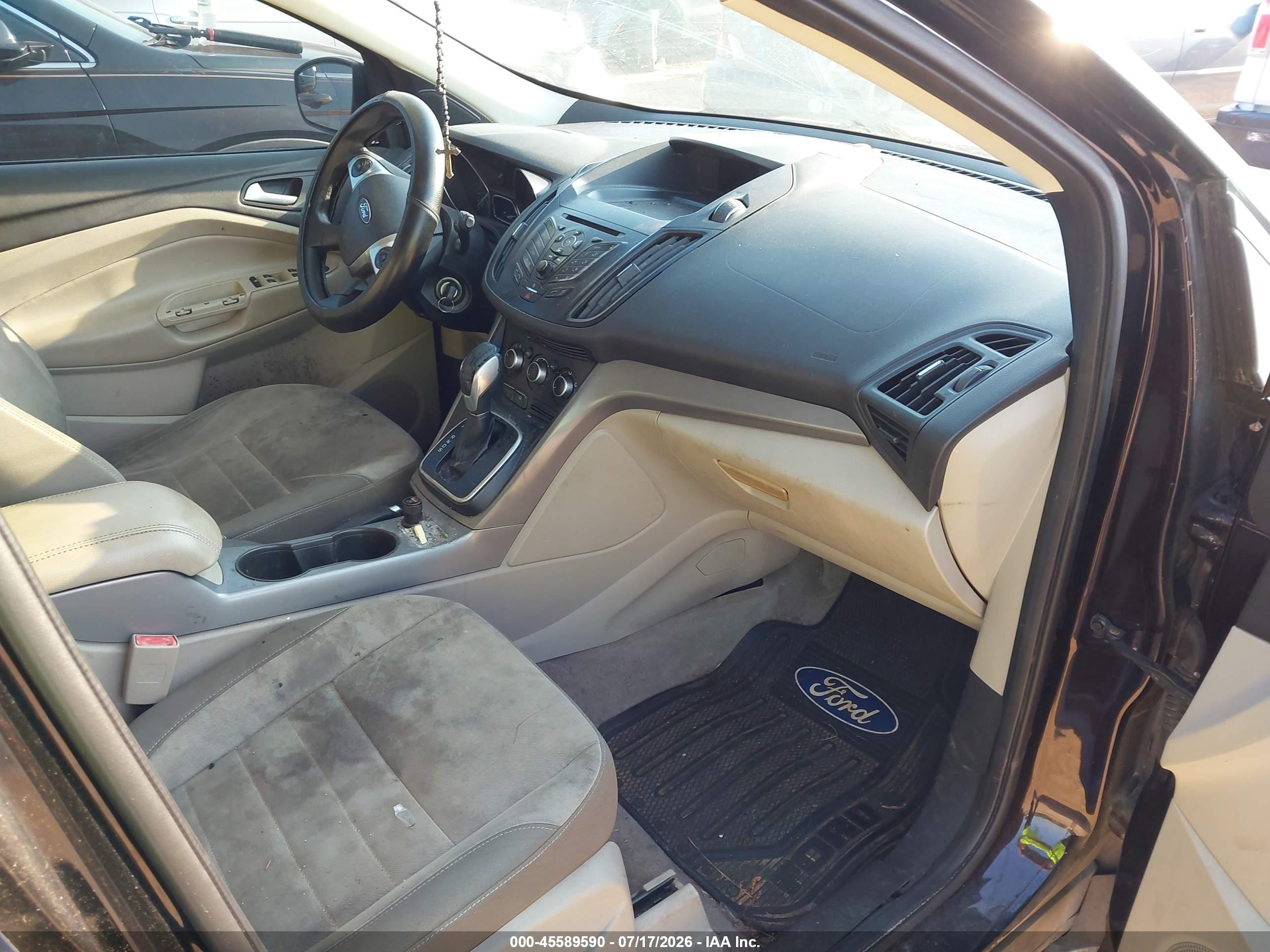 2013 Ford Escape Se Black vin: 1FMCU0GX6DUB65338