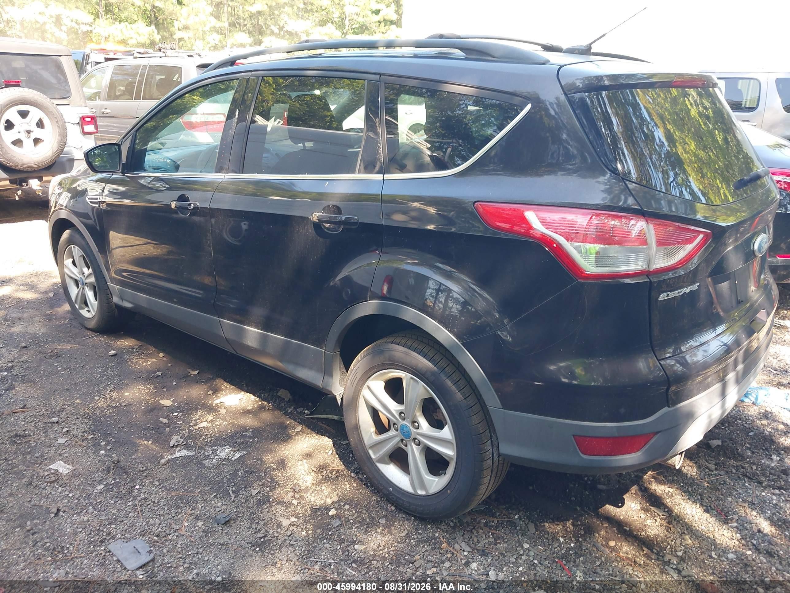 2013 Ford Escape Se Black vin: 1FMCU0GX6DUB88943