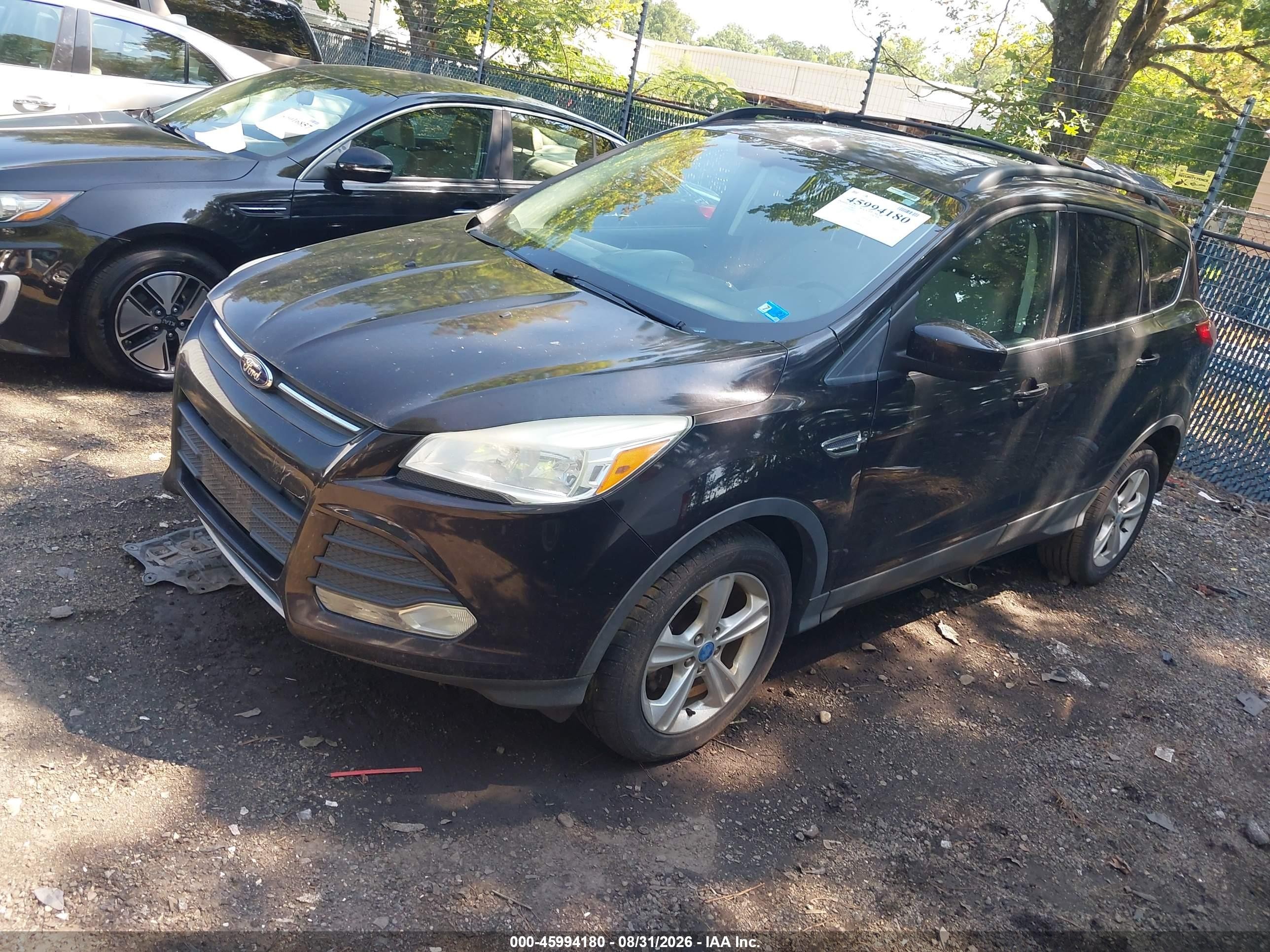 2013 Ford Escape Se Black vin: 1FMCU0GX6DUB88943