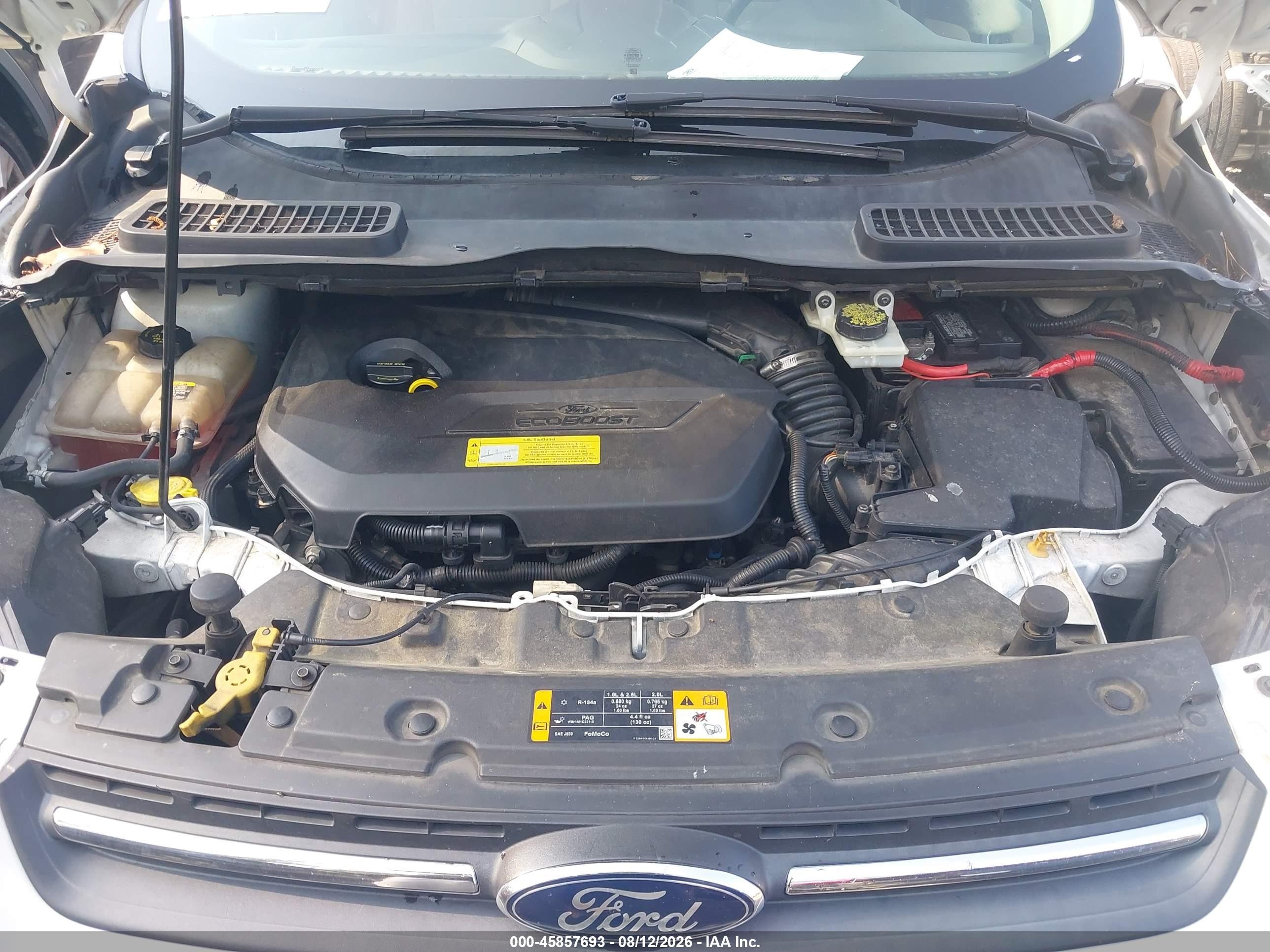 2013 Ford Escape Se White vin: 1FMCU0GX6DUC04395