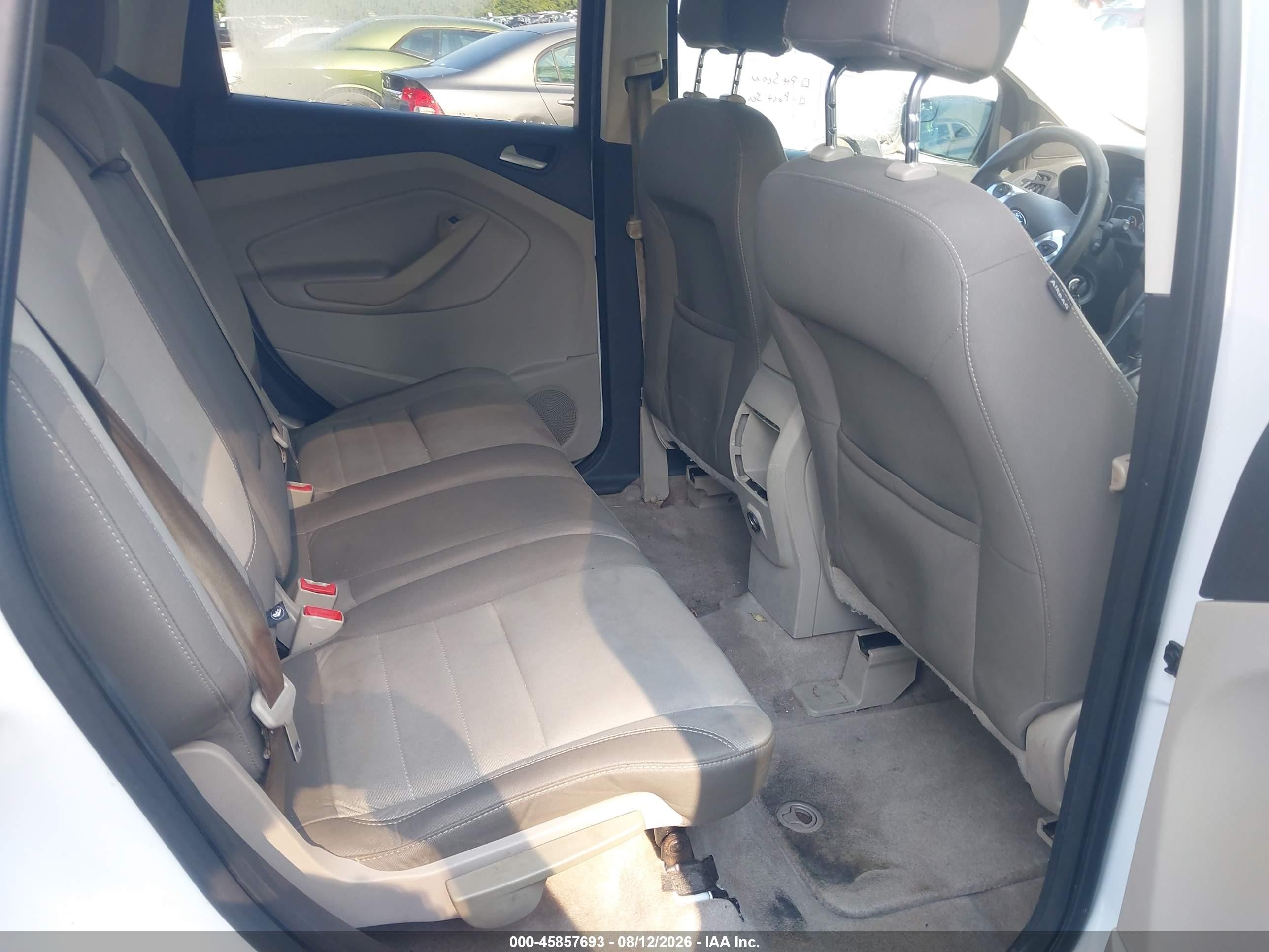 2013 Ford Escape Se White vin: 1FMCU0GX6DUC04395