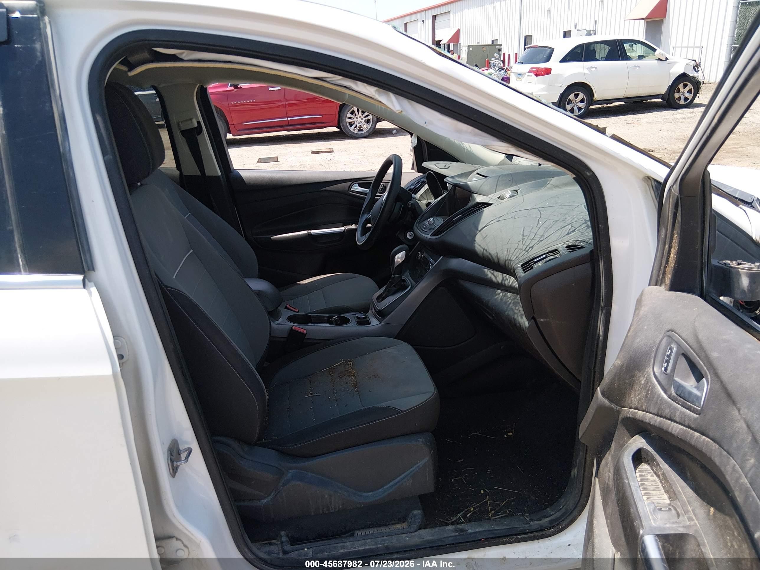 2013 Ford Escape Se White vin: 1FMCU0GX6DUC52043