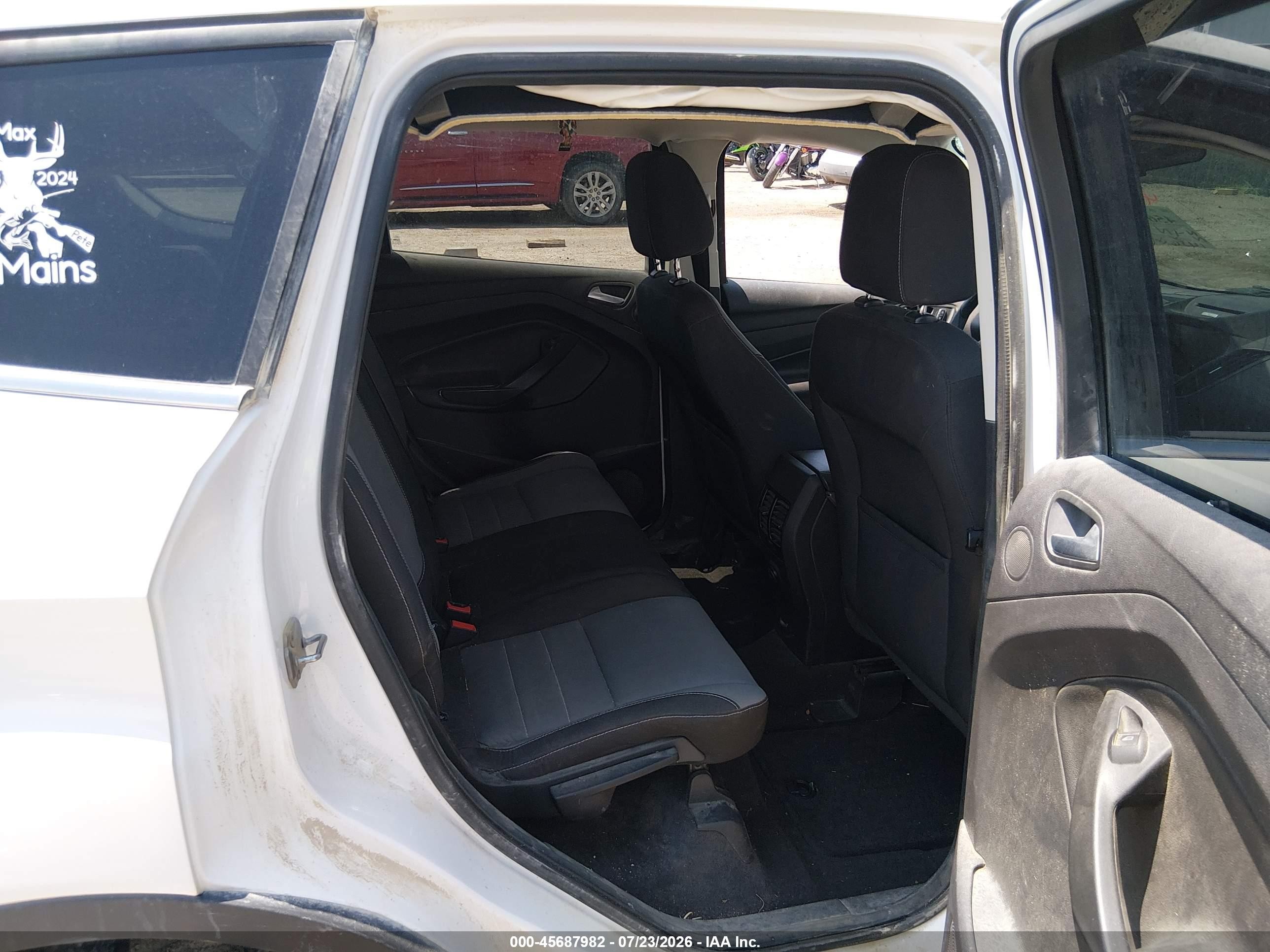 2013 Ford Escape Se White vin: 1FMCU0GX6DUC52043