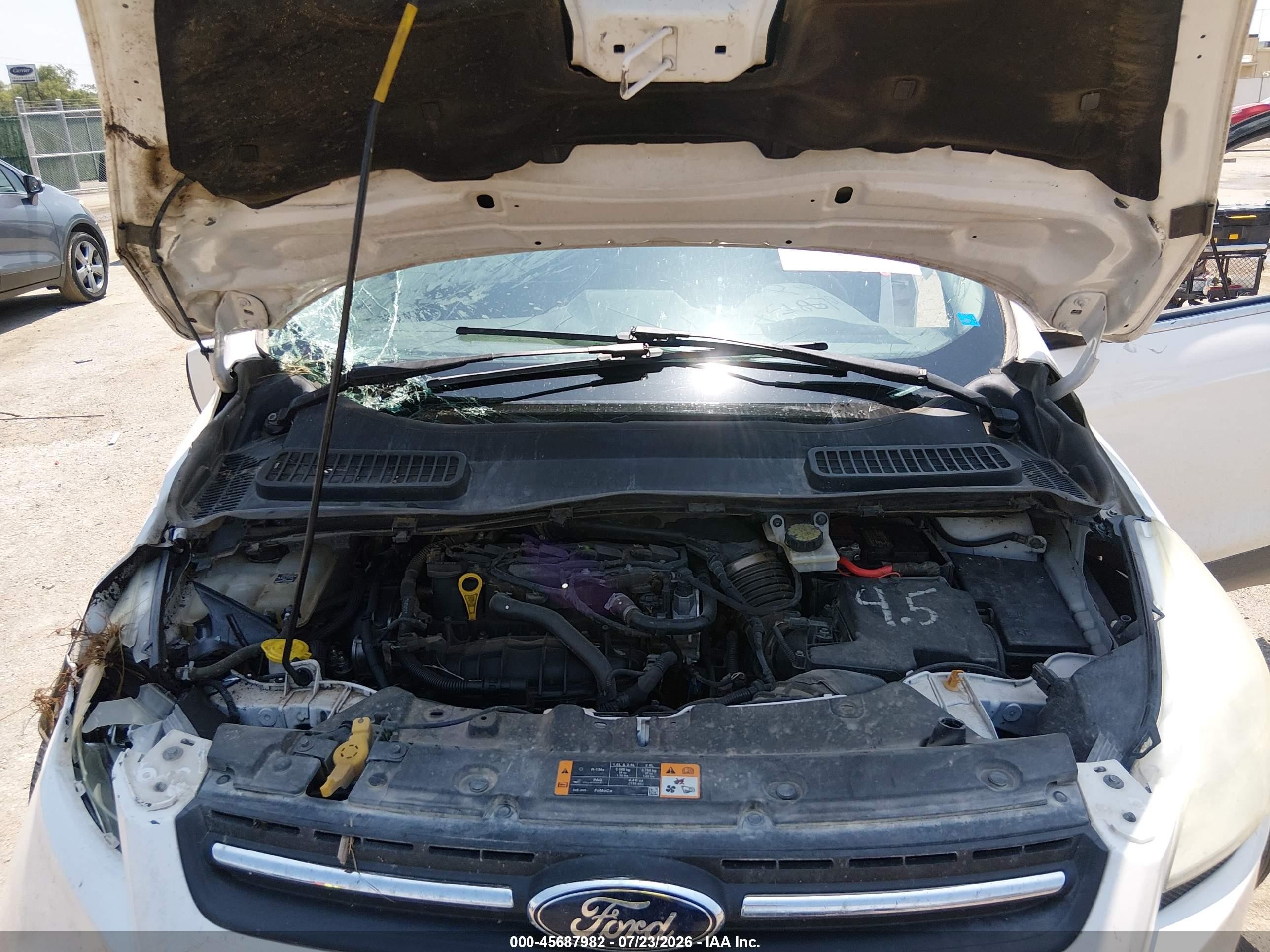 2013 Ford Escape Se White vin: 1FMCU0GX6DUC52043