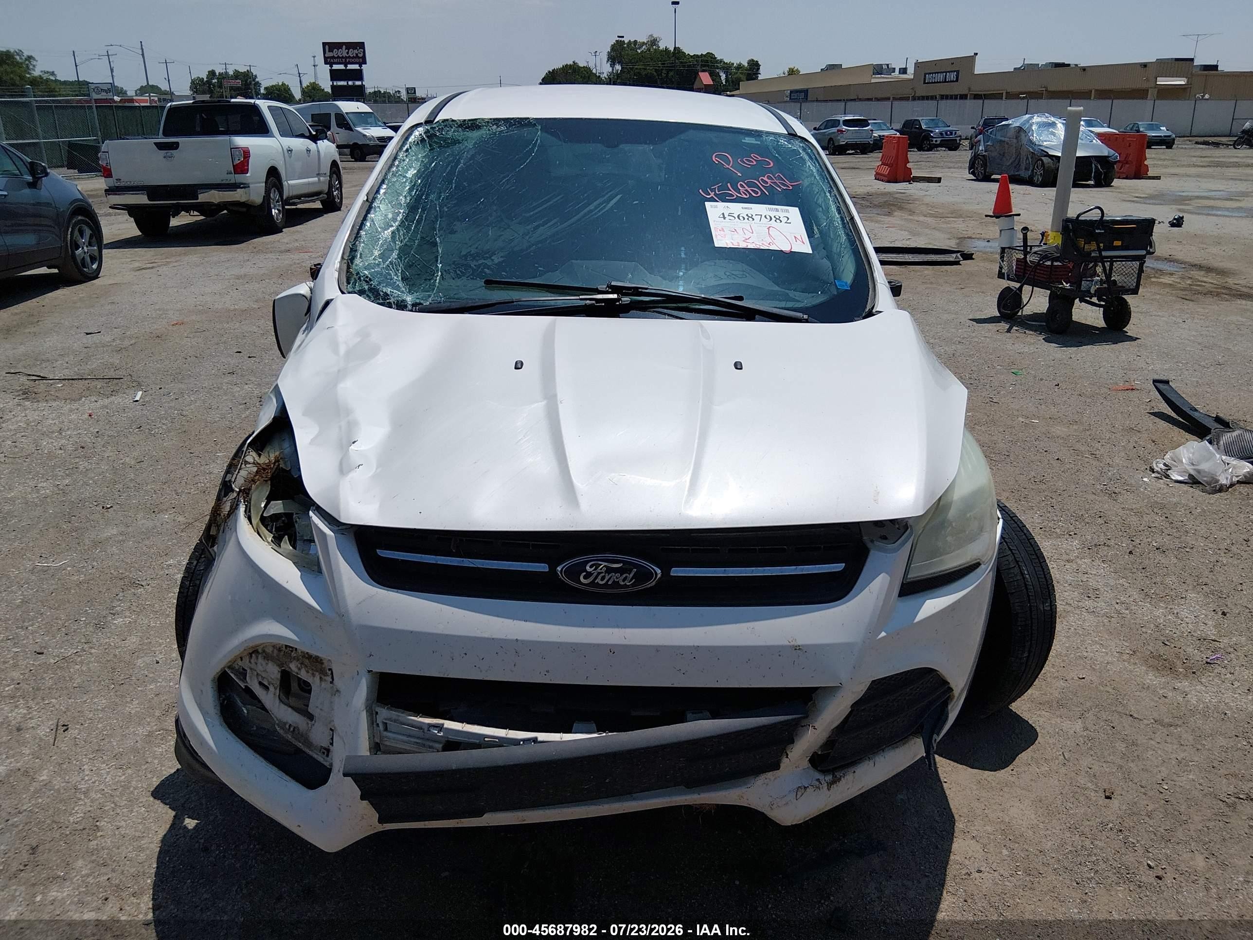 2013 Ford Escape Se White vin: 1FMCU0GX6DUC52043