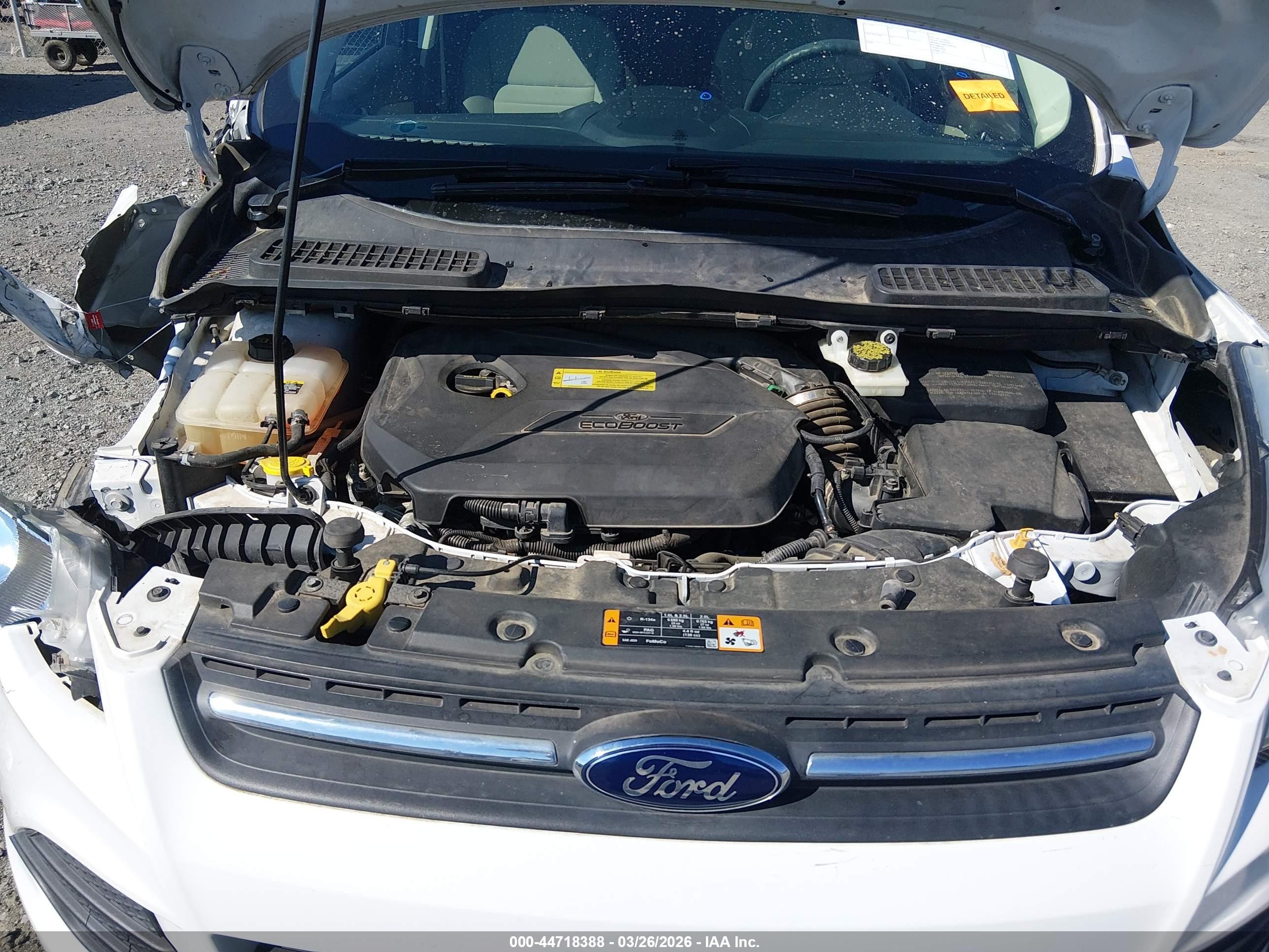 2013 Ford Escape Se White vin: 1FMCU0GX6DUD22382