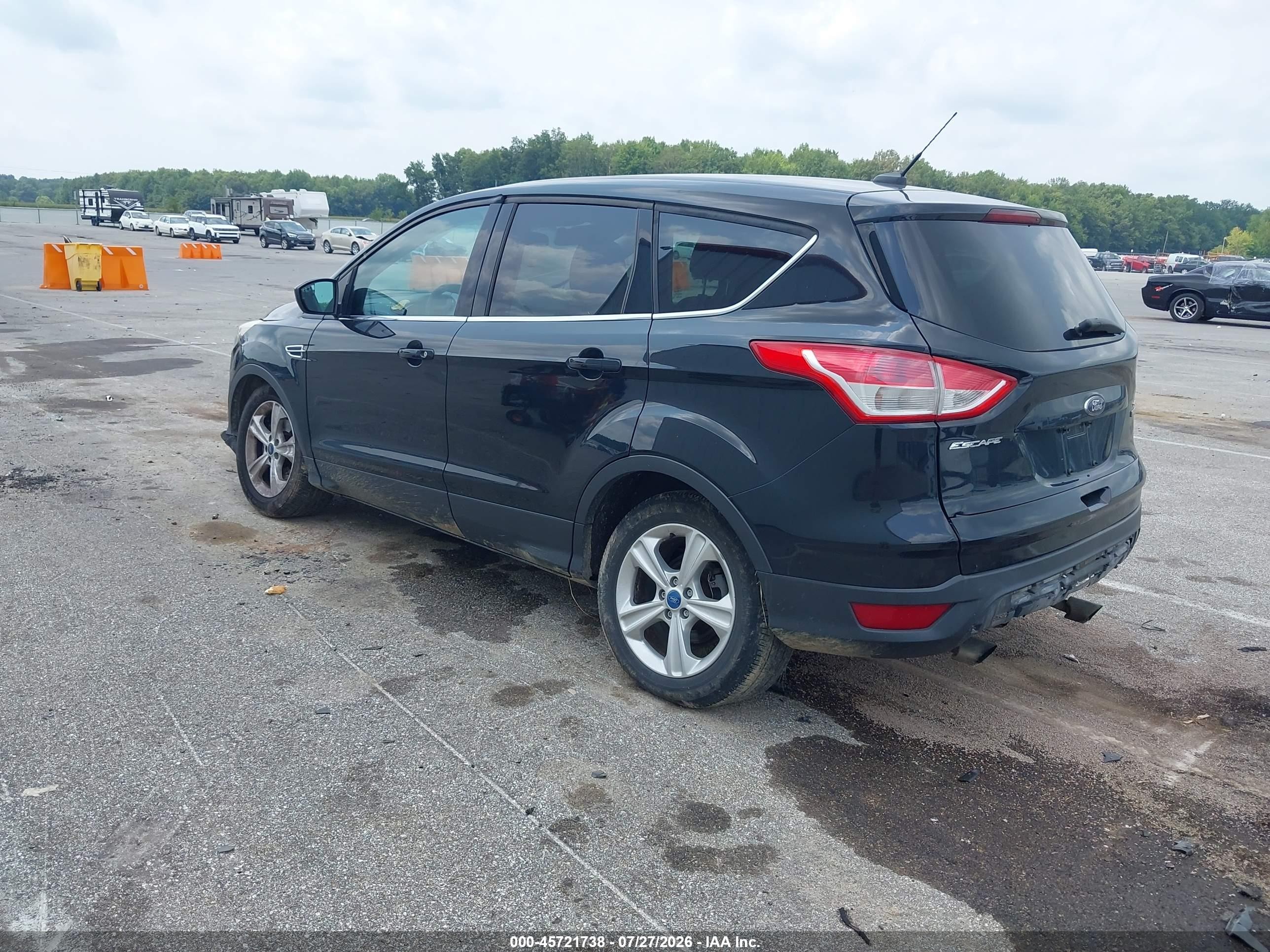 2013 Ford Escape Se Black vin: 1FMCU0GX6DUD52109