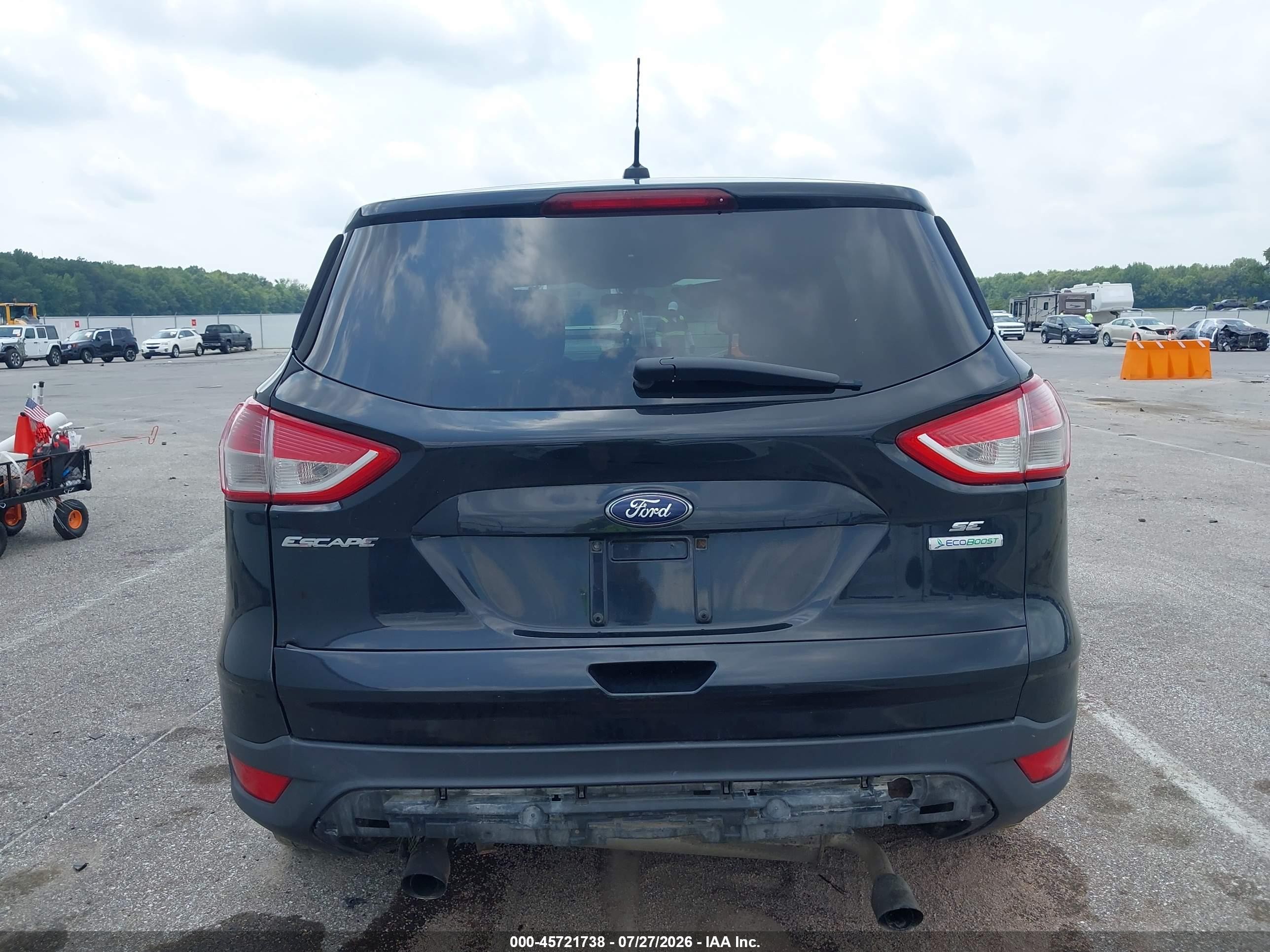 2013 Ford Escape Se Black vin: 1FMCU0GX6DUD52109