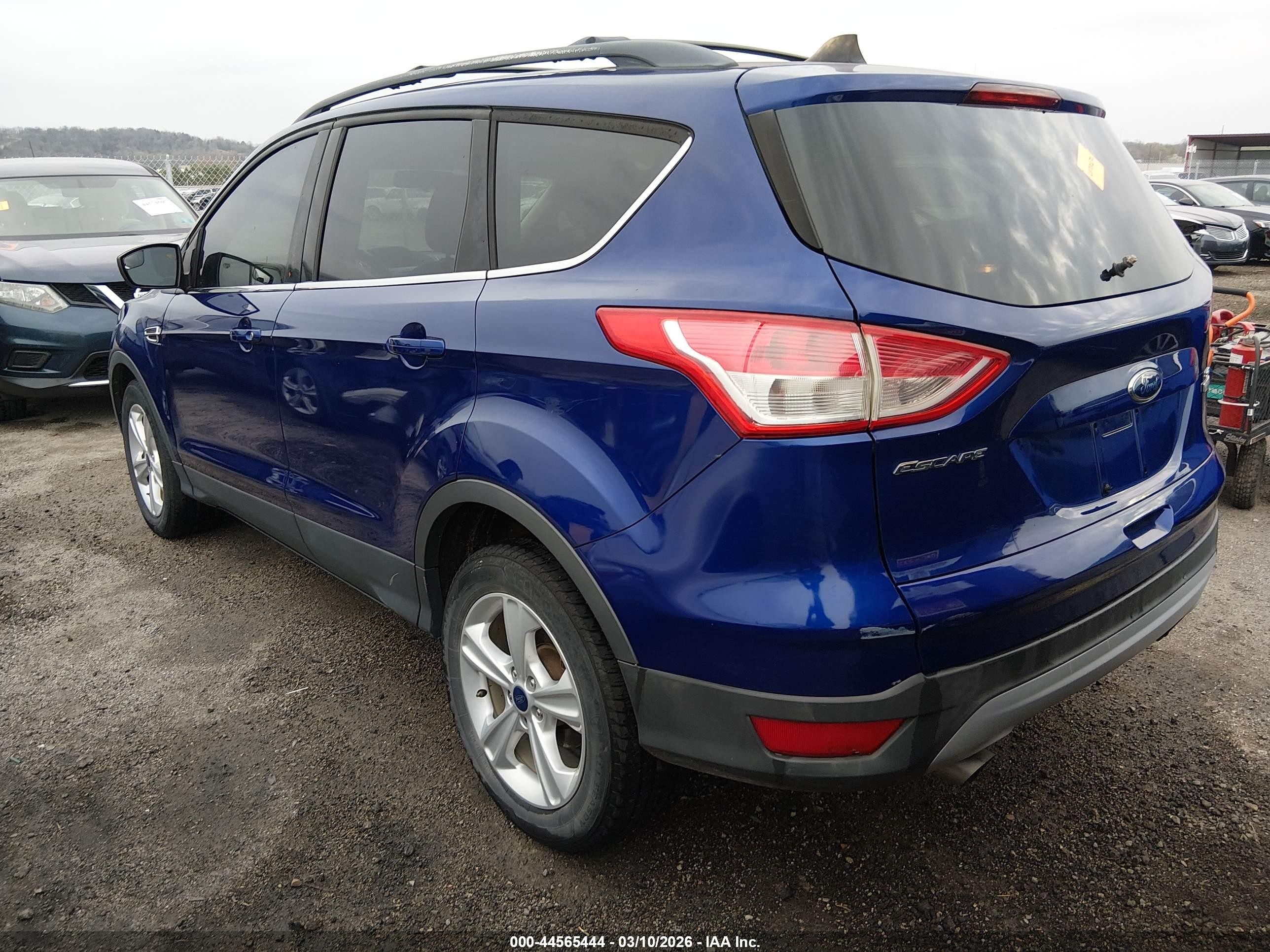 2013 Ford Escape Se Blue vin: 1FMCU0GX6DUD68746