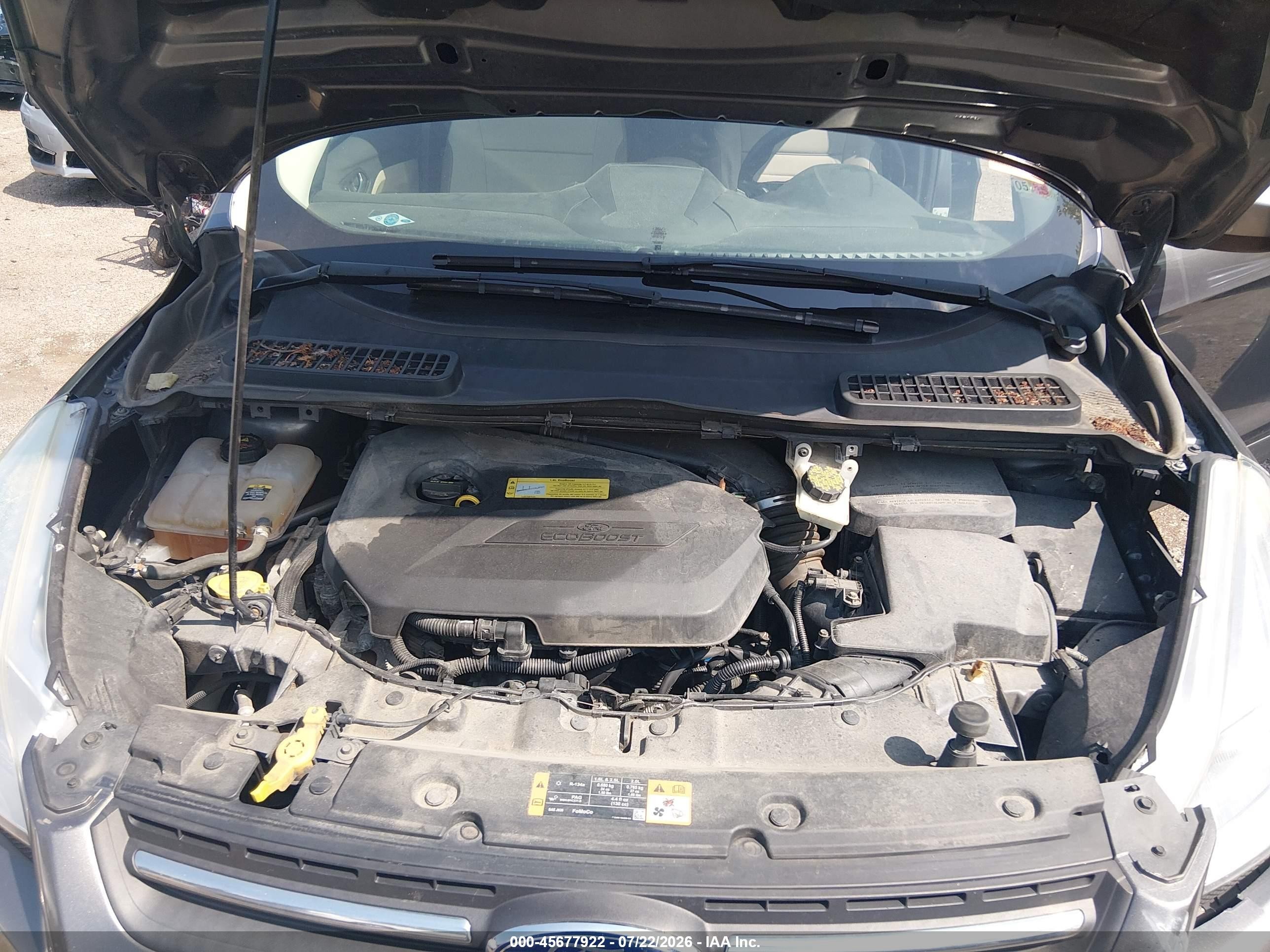 2013 Ford Escape Se Gray vin: 1FMCU0GX6DUD75695