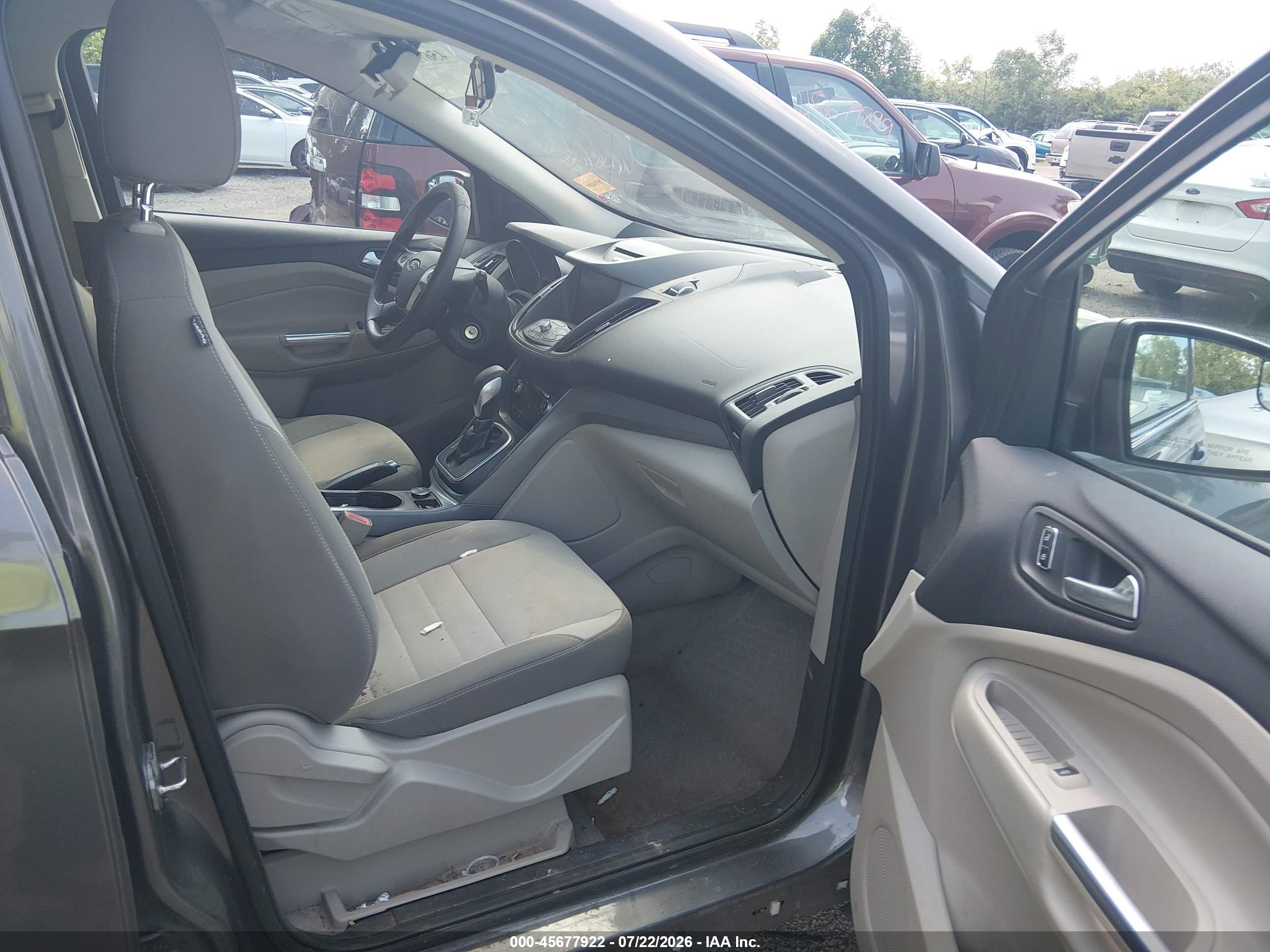 2013 Ford Escape Se Gray vin: 1FMCU0GX6DUD75695