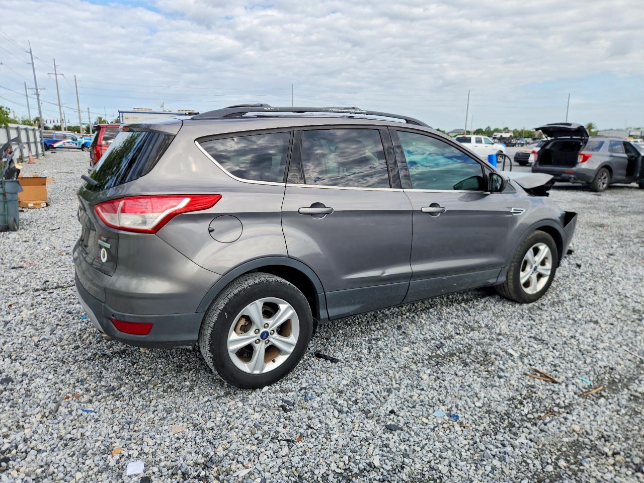 2014 Ford Escape Se Gray vin: 1FMCU0GX6EUA11035