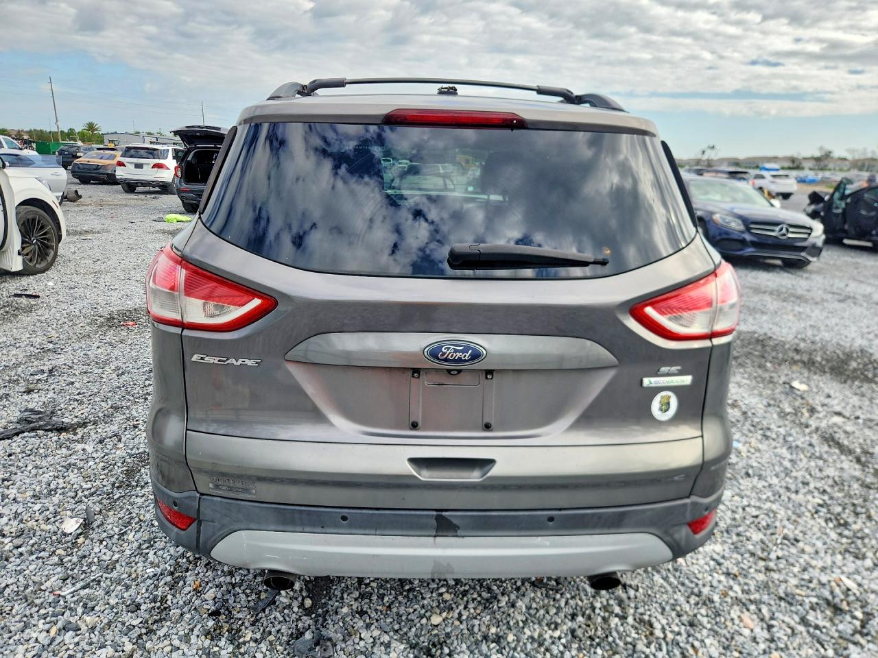 2014 Ford Escape Se Gray vin: 1FMCU0GX6EUA11035