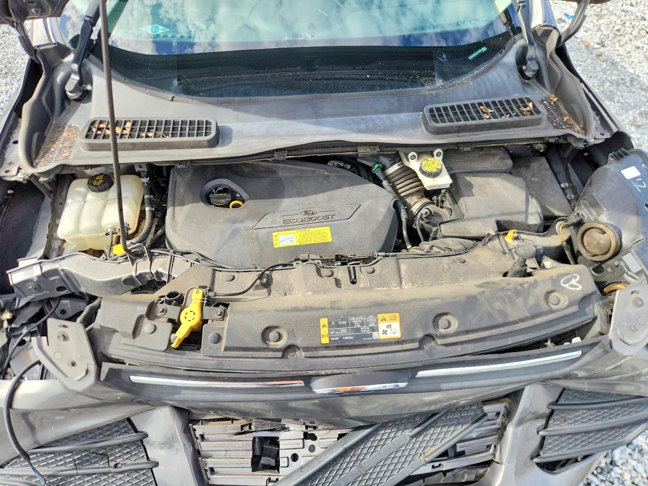 2014 Ford Escape Se Gray vin: 1FMCU0GX6EUA11035
