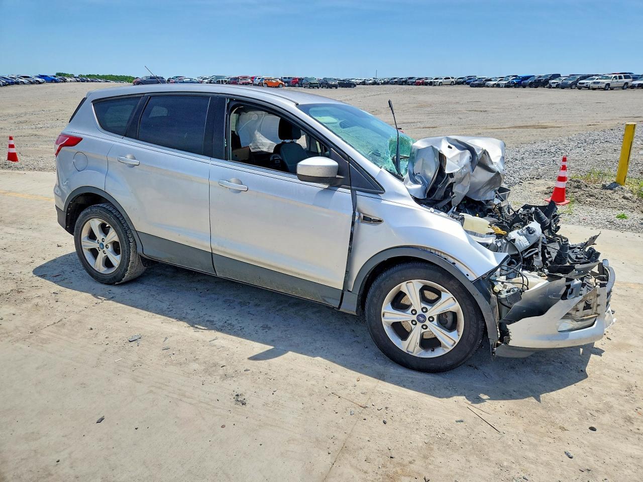 2014 Ford Escape Se Silver vin: 1FMCU0GX6EUA47212