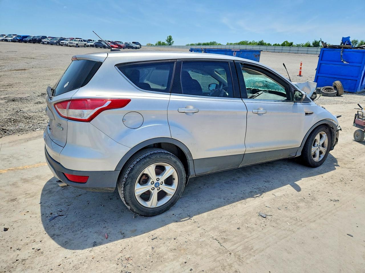 2014 Ford Escape Se Silver vin: 1FMCU0GX6EUA47212