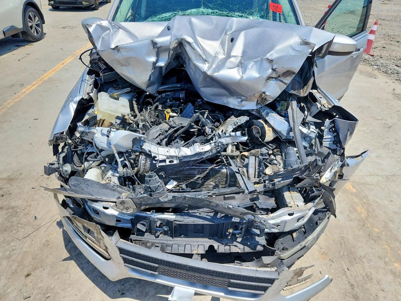 2014 Ford Escape Se Silver vin: 1FMCU0GX6EUA47212