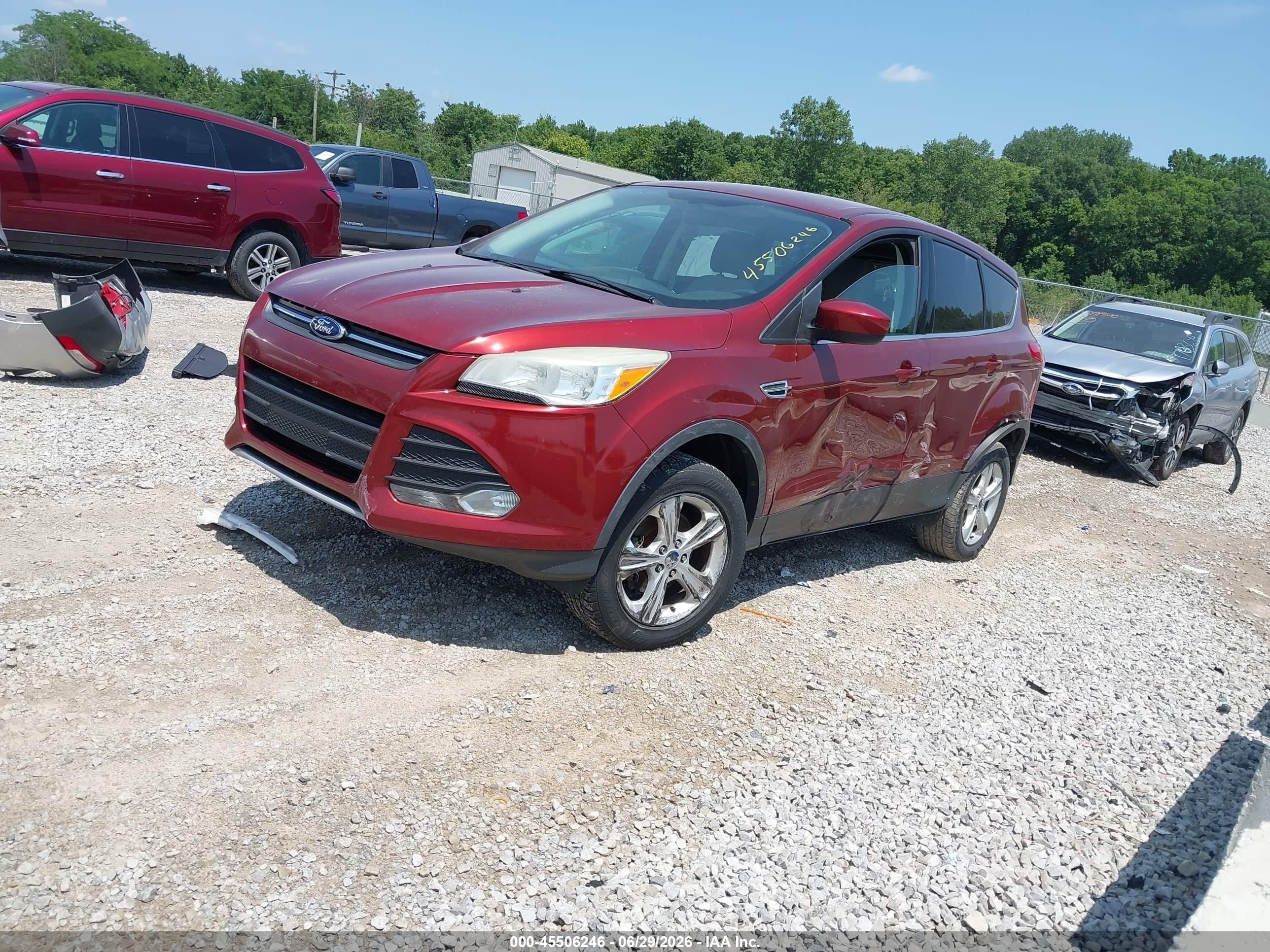 2014 Ford Escape Se Orange vin: 1FMCU0GX6EUA68903
