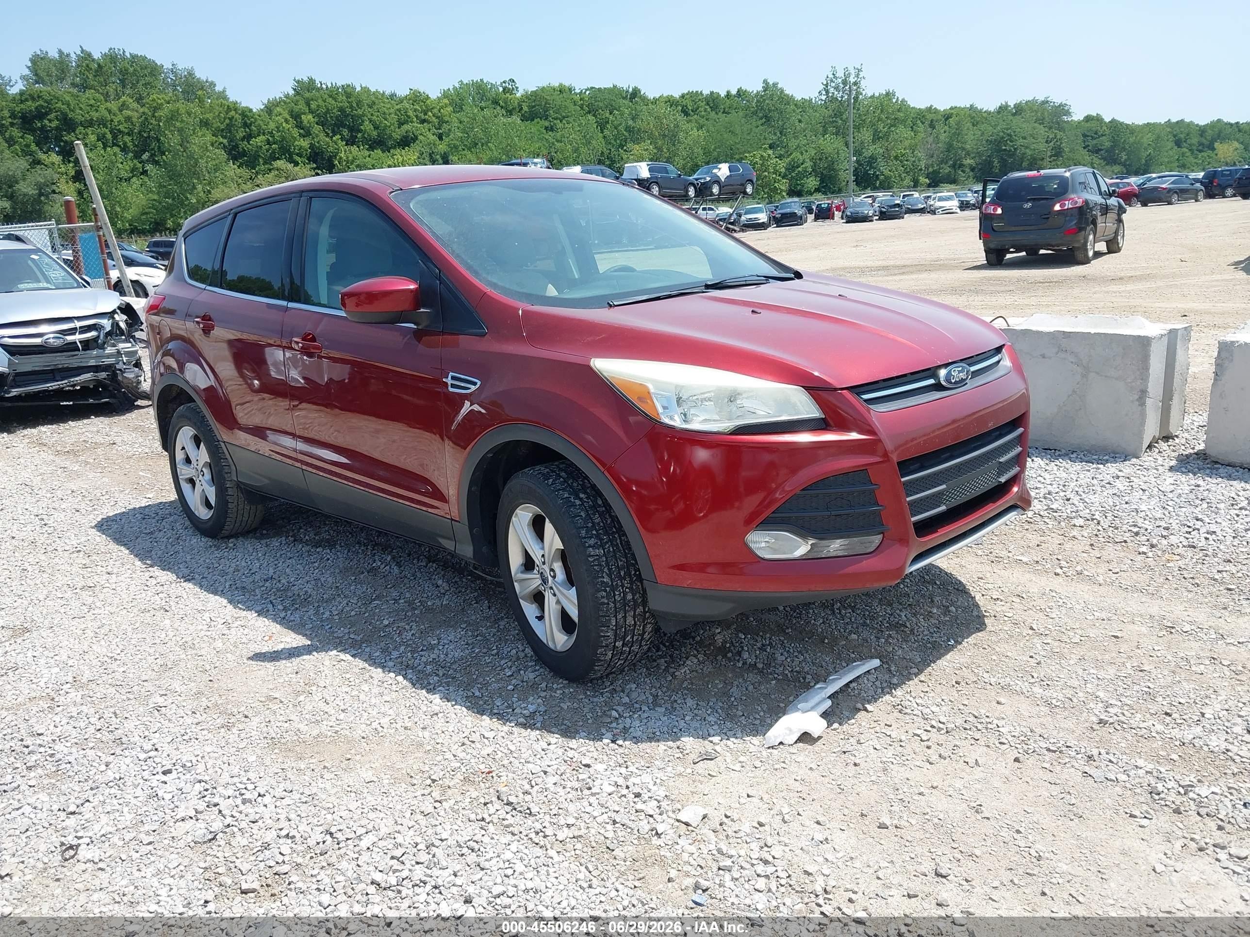2014 Ford Escape Se Orange vin: 1FMCU0GX6EUA68903