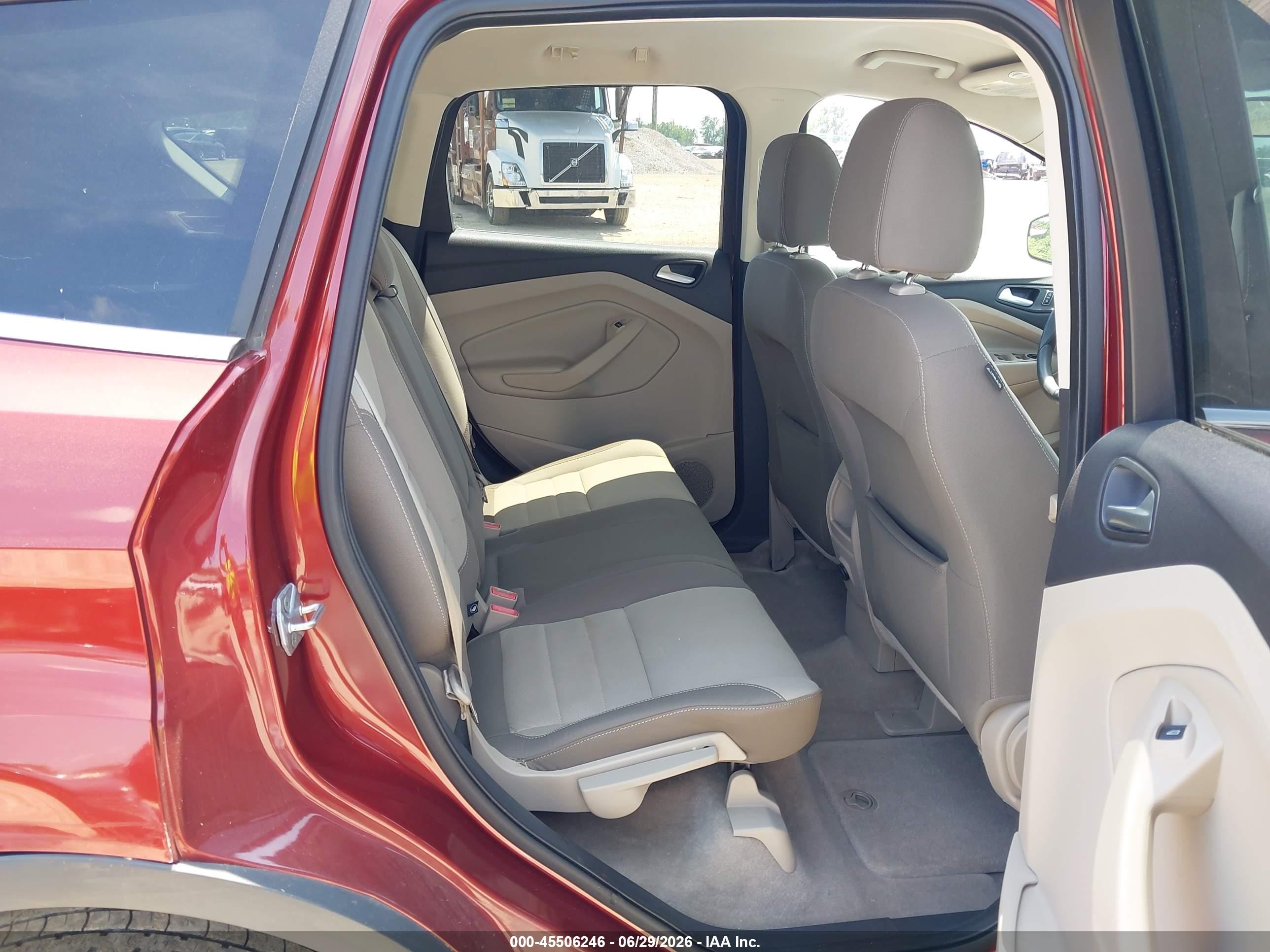 2014 Ford Escape Se Orange vin: 1FMCU0GX6EUA68903