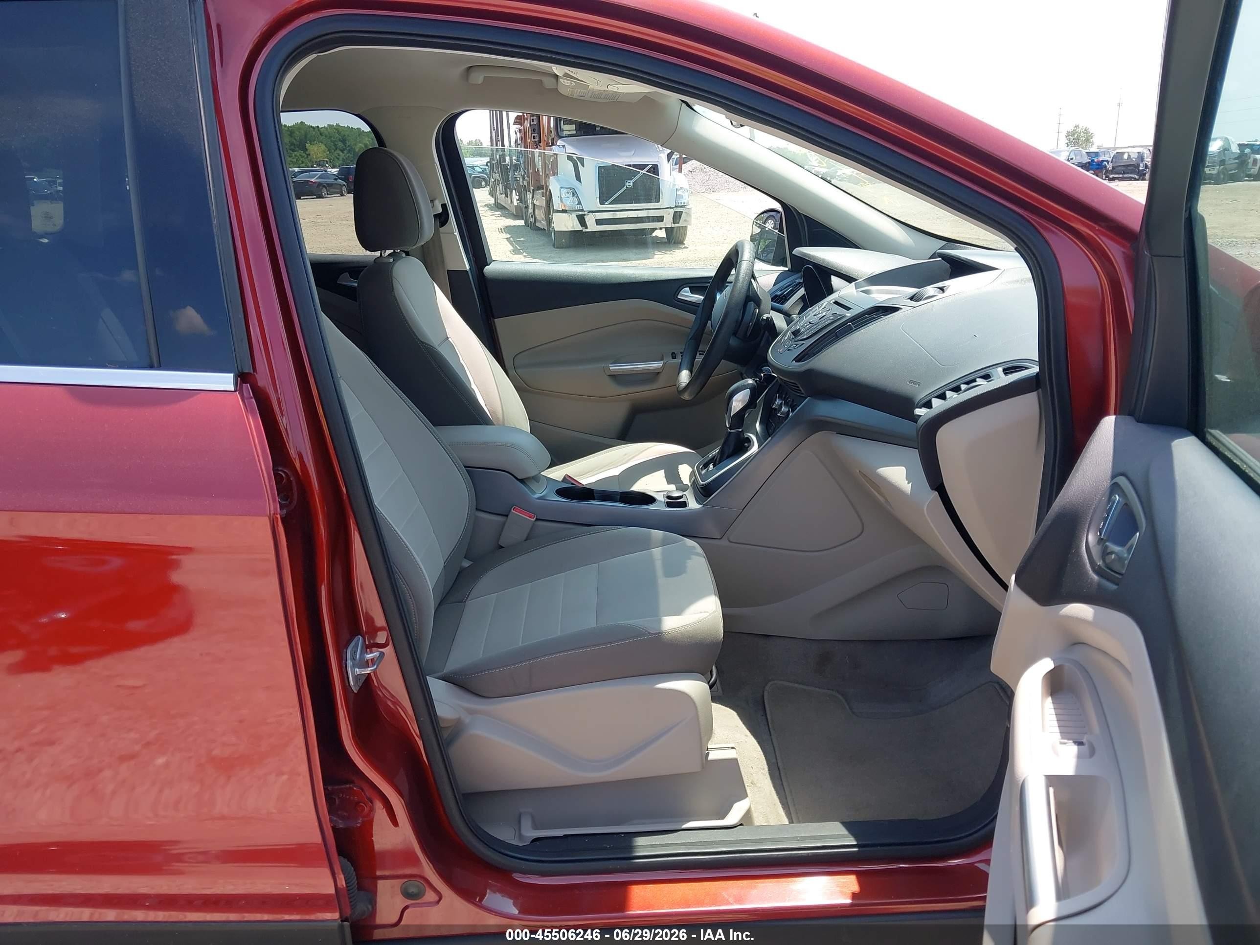 2014 Ford Escape Se Orange vin: 1FMCU0GX6EUA68903